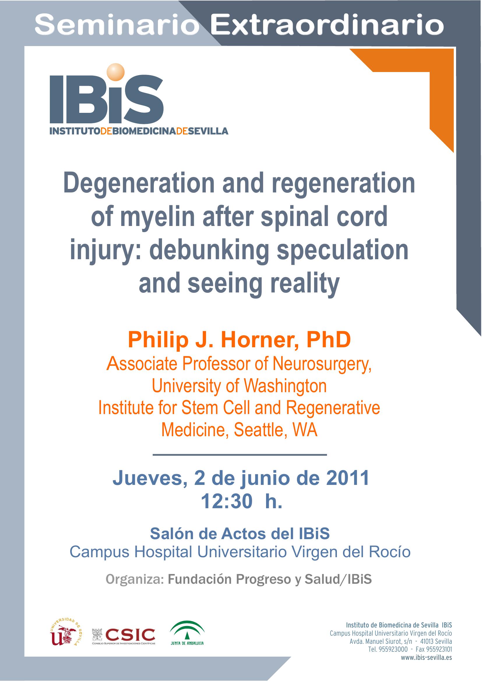 Poster: Degeneration and regeneration of myelin after spinal cord injury: debunking speculation and seeing reality.