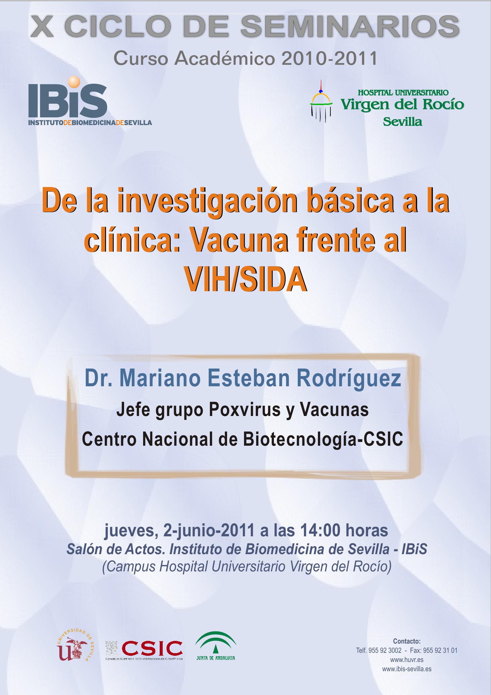 Poster: De la investigación básica a la clínica: Vacuna frente al VIH/SIDA.