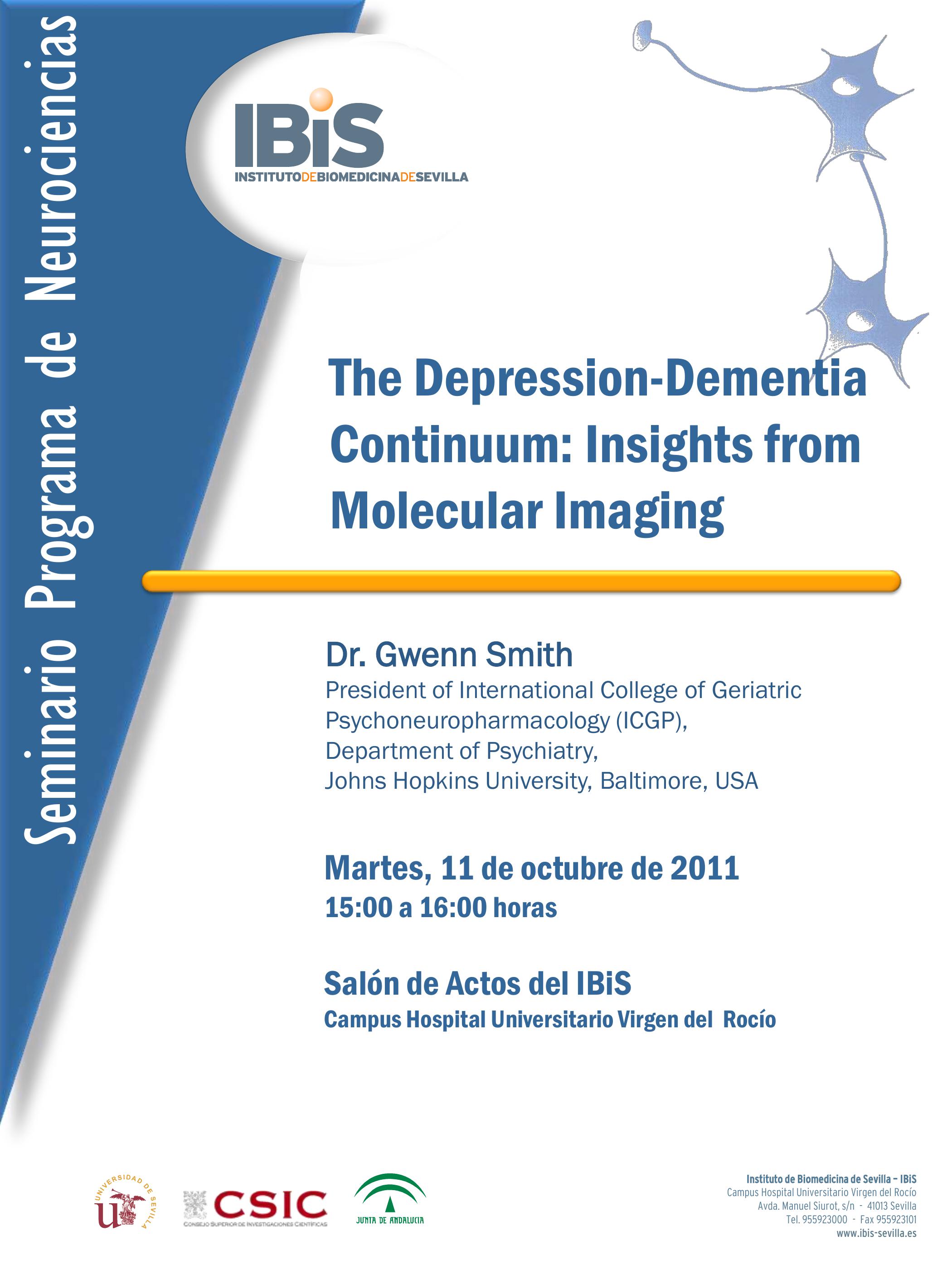 Poster: The Depression-Dementia Continuum: Insights from Molecular Imaging.