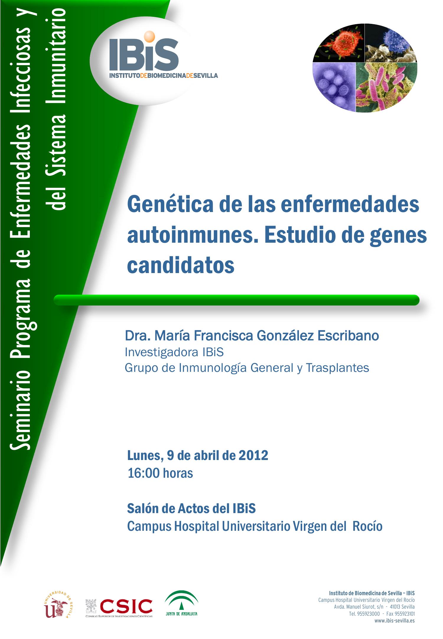 Poster: Genética de las enfermedades autoinmunes. Estudio de genes candidatos.