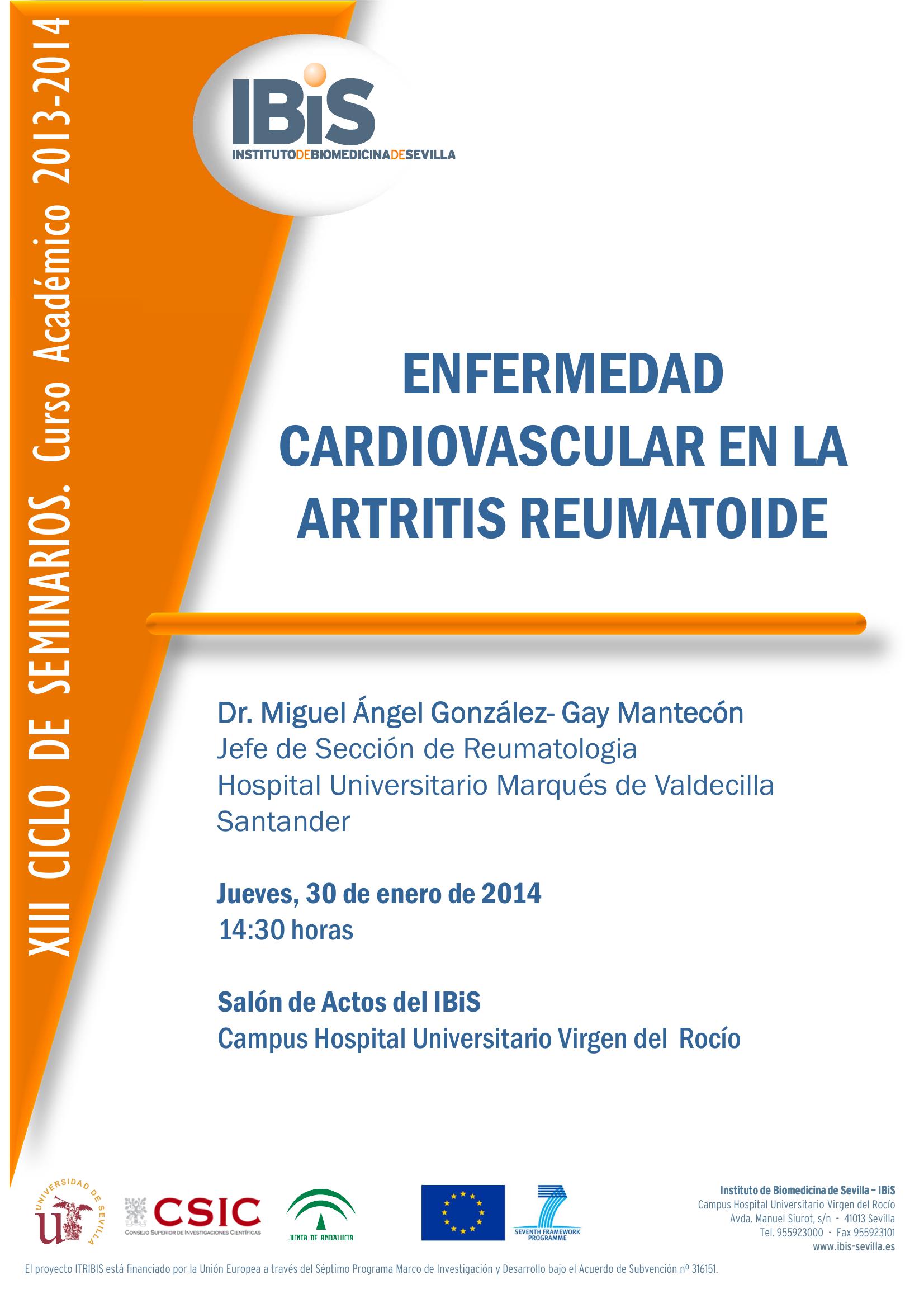 Poster: ENFERMEDAD CARDIOVASCULAR EN LA ARTRITIS REUMATOIDE