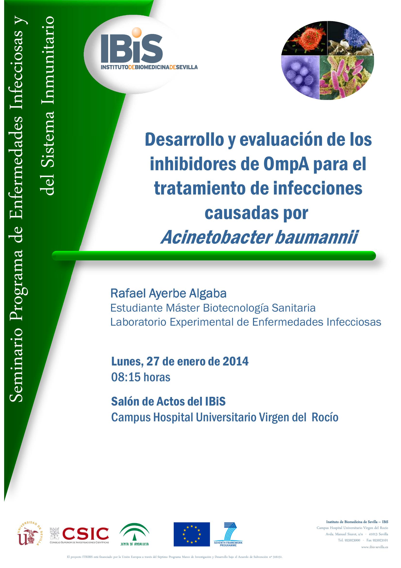 Poster: Desarrollo y evaluación de los inhibidores de OmpA para el tratamiento de infecciones causadas por Acinetobacter baumannii