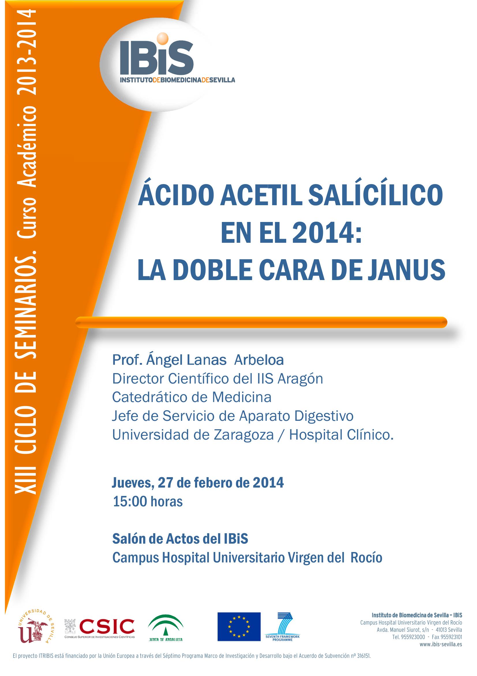 Poster: ÁCIDO ACETIL SALICÍLICO EN EL 2014: LA DOBLE CARA DE JANUS