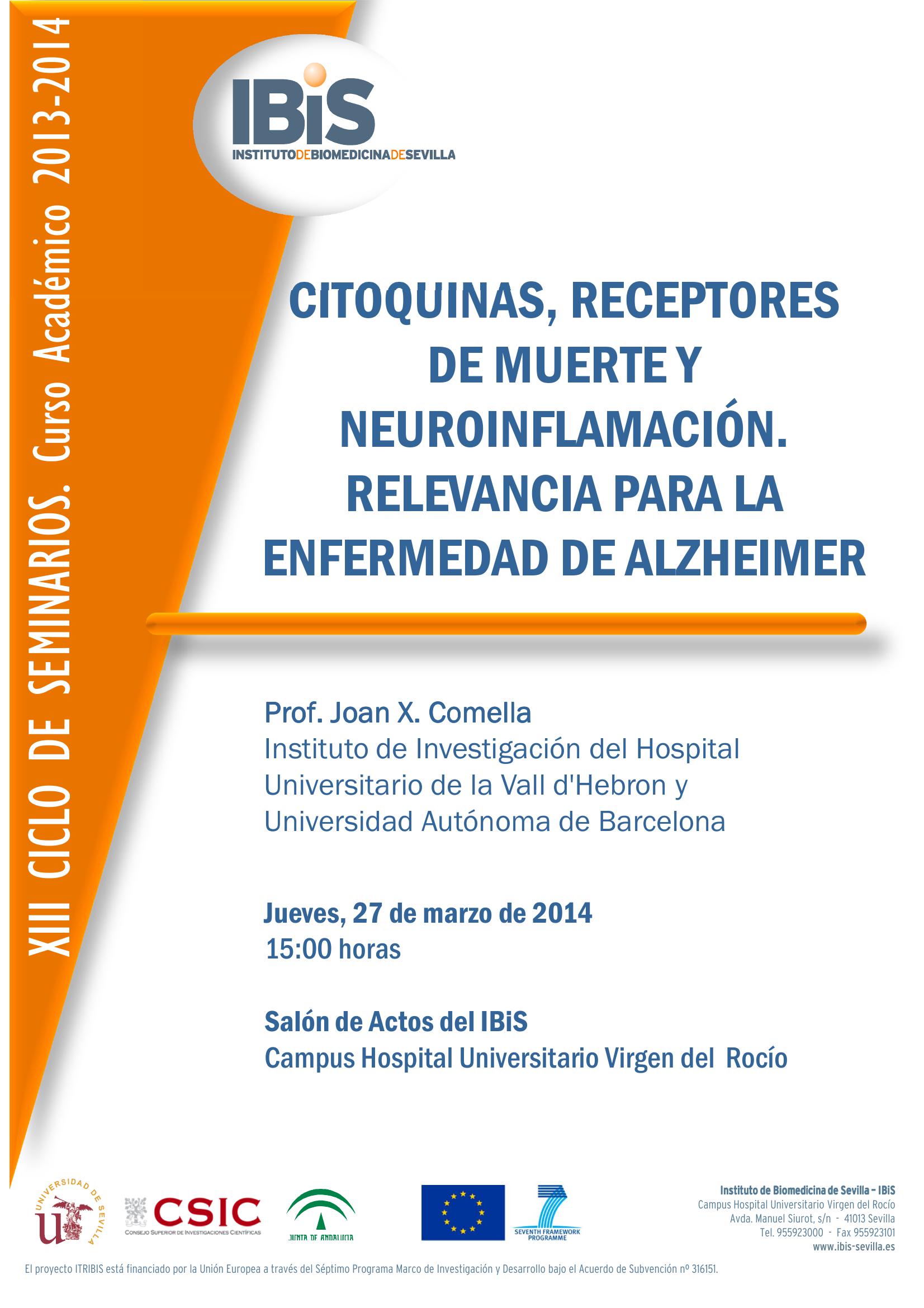 Poster: Citoquinas, receptores de muerte y neuroinflamación. Relevancia para la enfermedad de Alzheimer