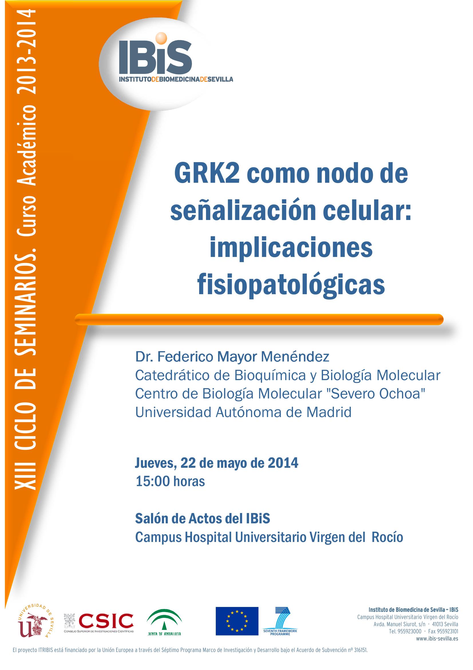 Poster: GRK2 como nodo de señalización celular: implicaciones fisiopatológicas