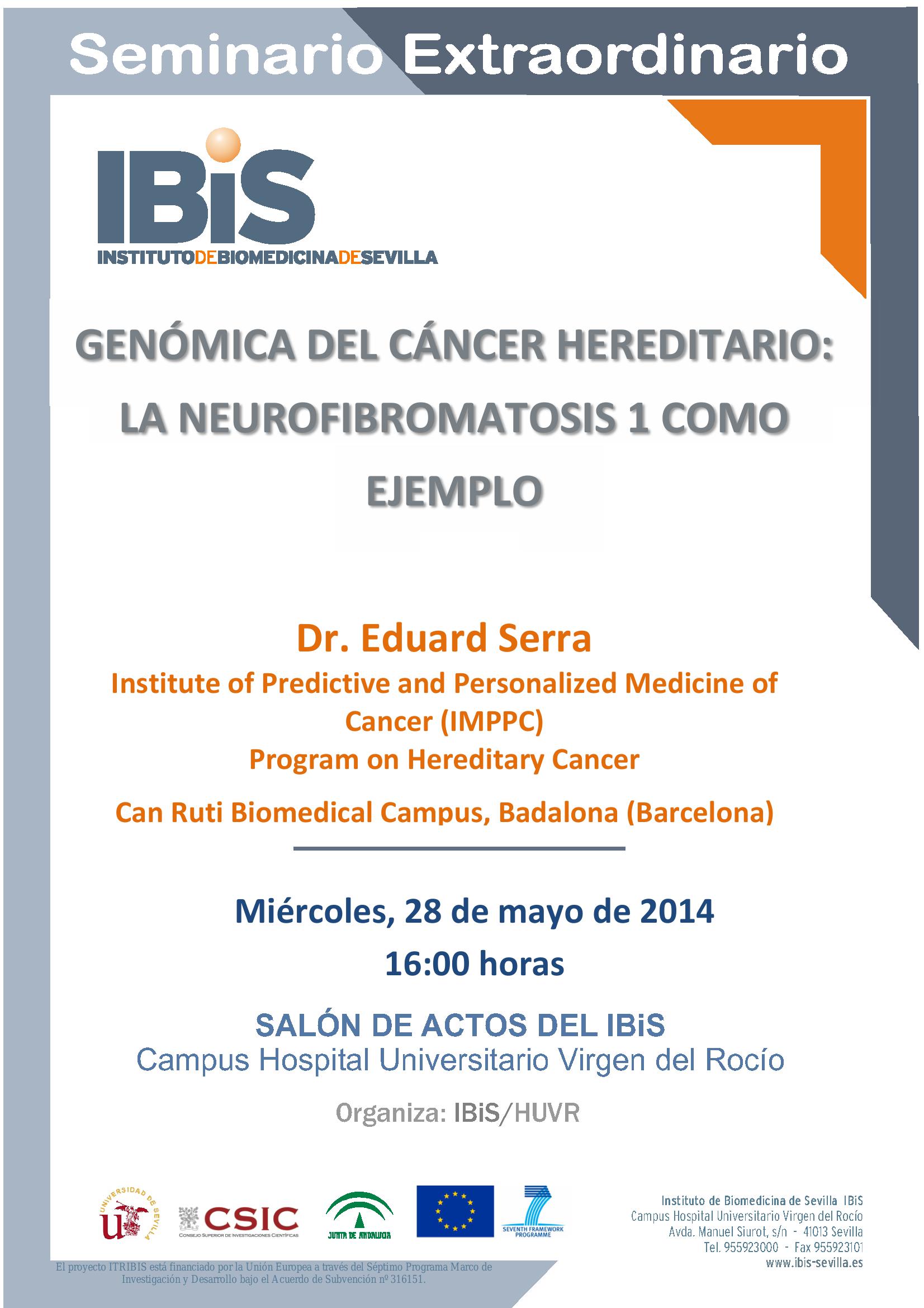 Poster: GENÓMICA DEL CÁNCER HEREDITARIO: LA NEUROFIBROMATOSIS 1 COMO EJEMPLO