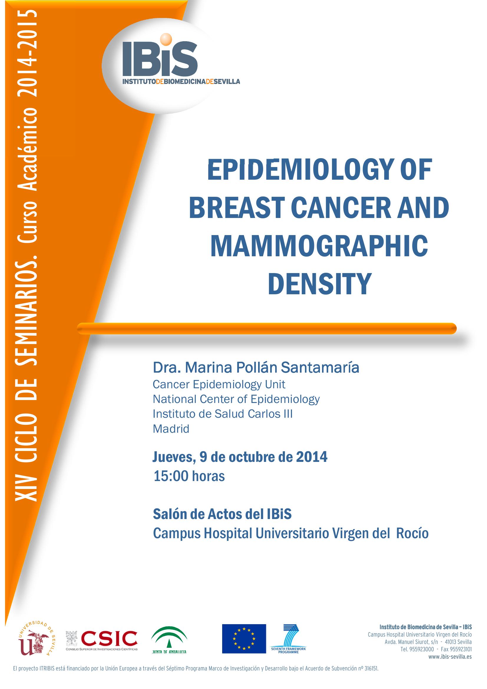 Poster: EPIDEMIOLOGY OF BREAST CANCER AND MAMMOGRAPHIC DENSITY