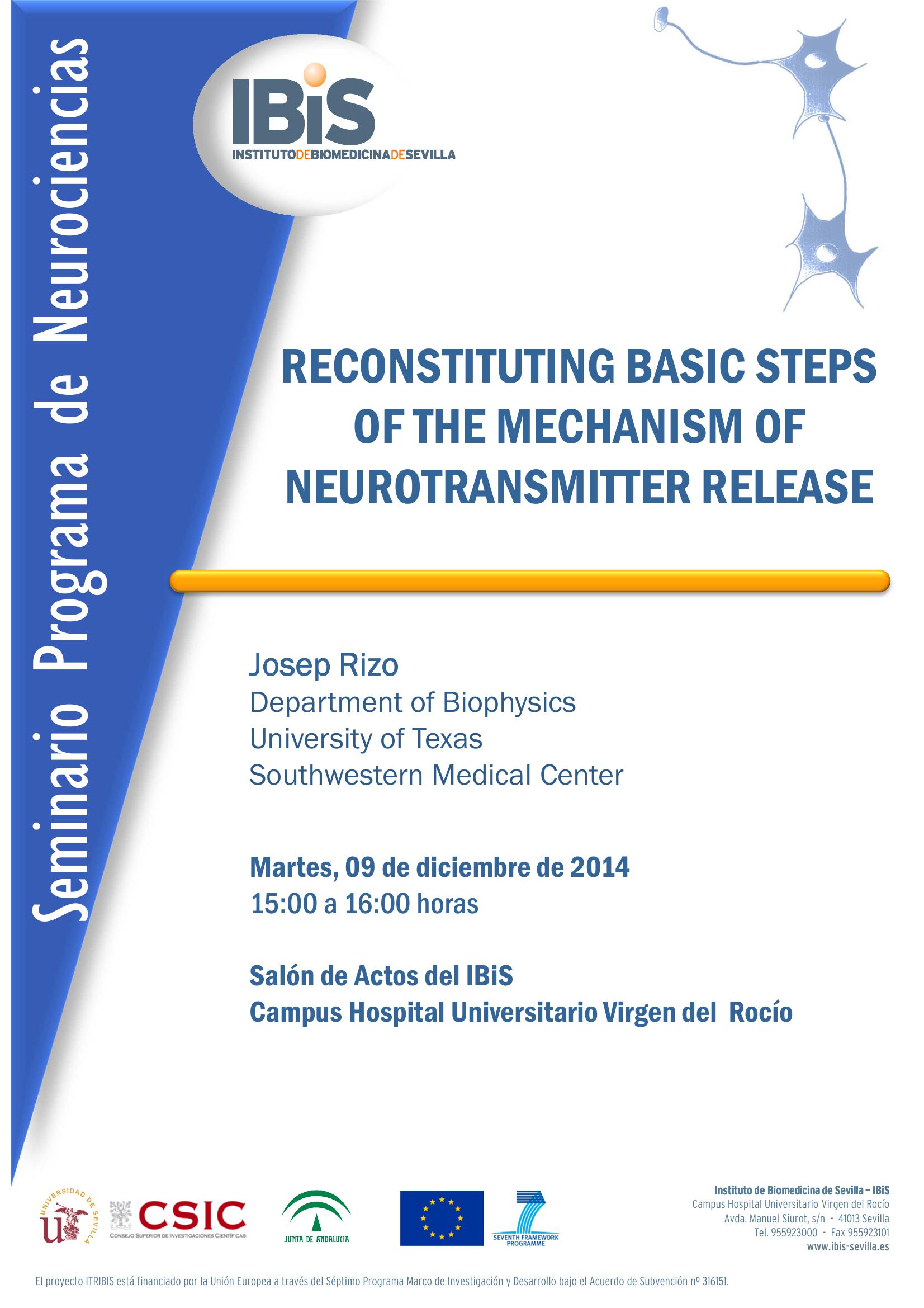 Poster: RECONSTITUTING BASIC STEPS OF THE MECHANISM OF NEUROTRANSMITTER RELEASE