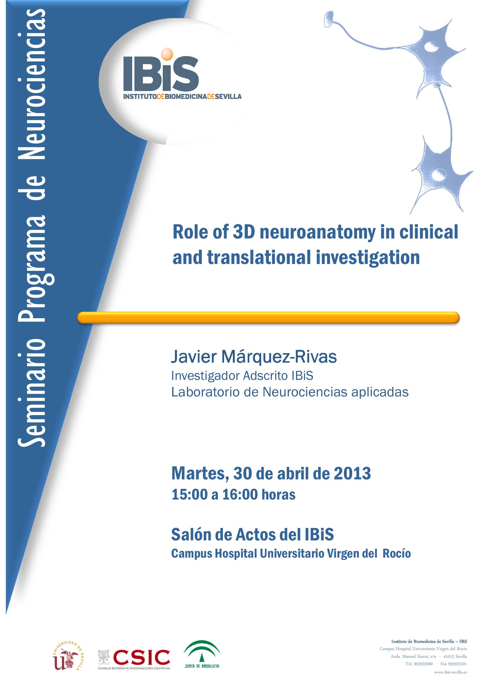 Poster: Role of 3D neuroanatomy in clinical and translational investigation