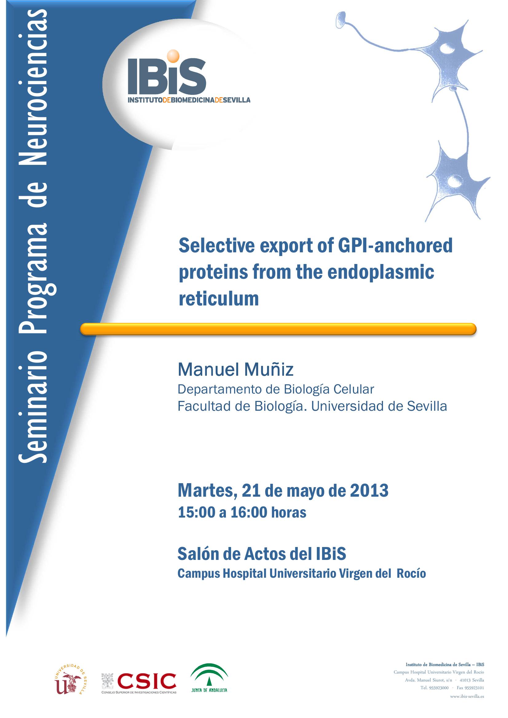 Poster: Selective export of GPI-anchored proteins from the endoplasmic reticulum