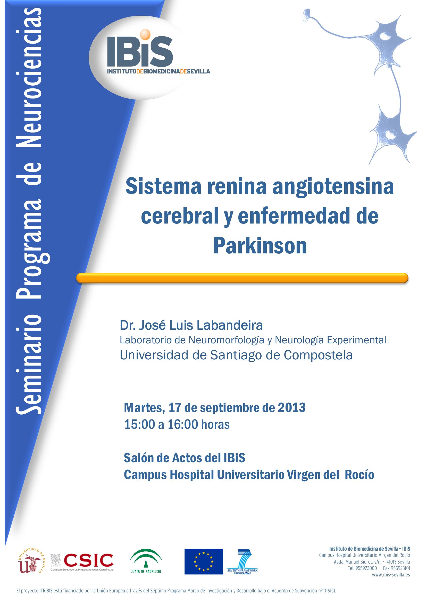 Poster: Sistema renina angiotensina cerebral y enfermedad de Parkinson