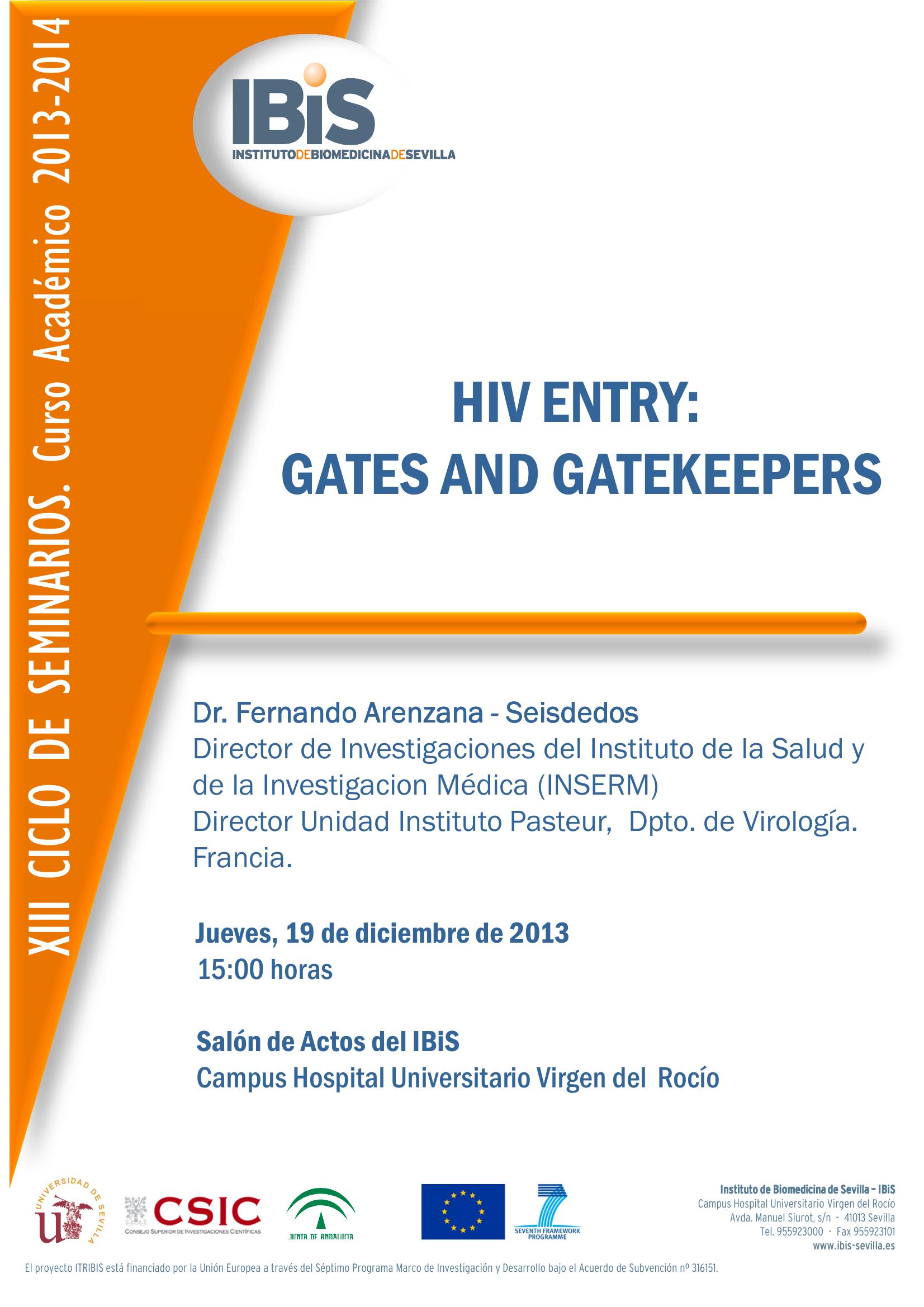 Poster: HIV ENTRY: GATES AND GATEKEEPERS