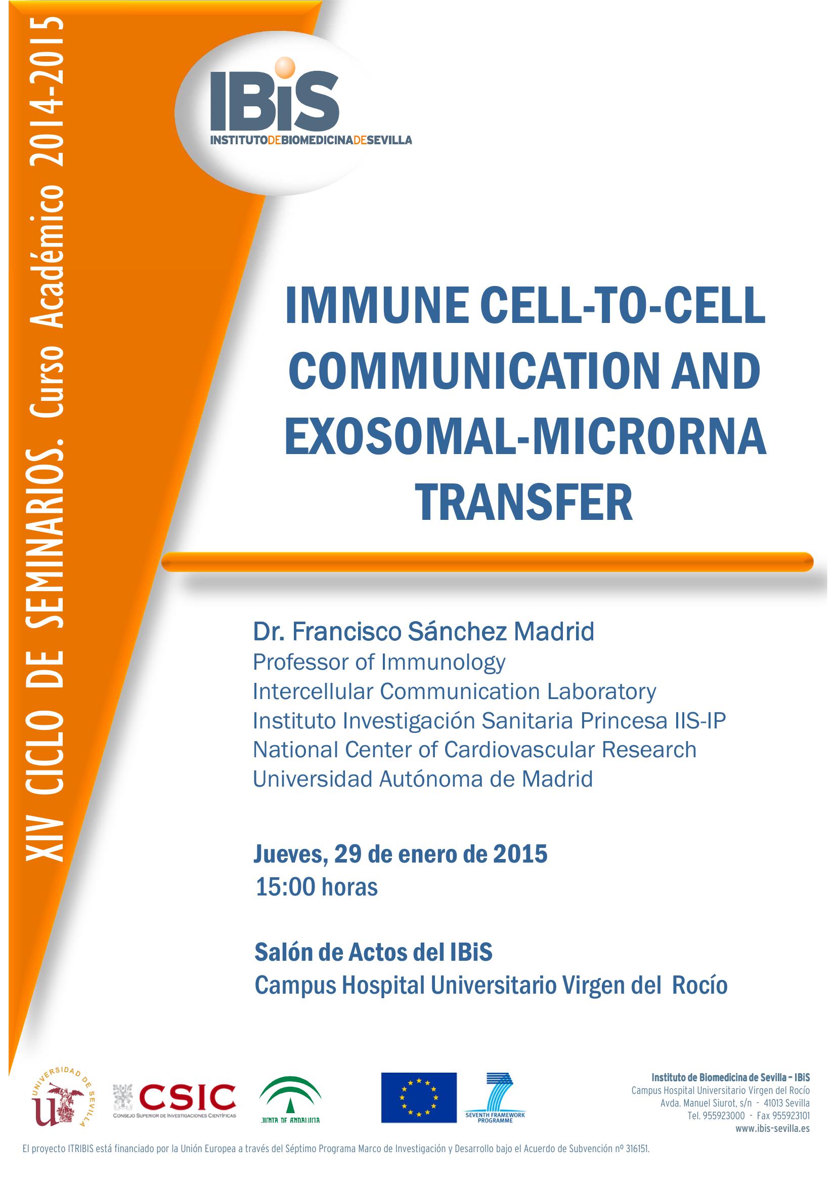 Poster: IMMUNE CELL-TO-CELL COMMUNICATION AND EXOSOMAL-MICRORNA TRANSFER