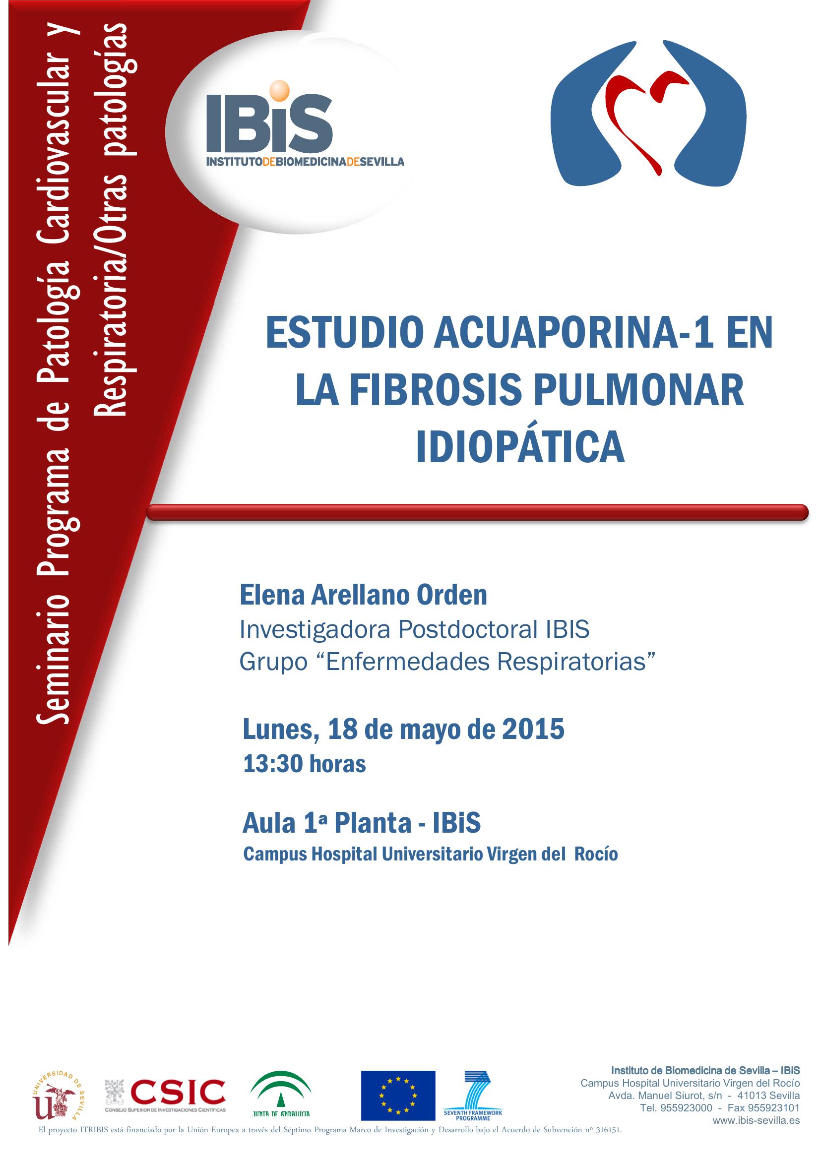 Poster: ESTUDIO ACUAPORINA-1 EN LA FIBROSIS PULMONAR IDIOPÁTICA