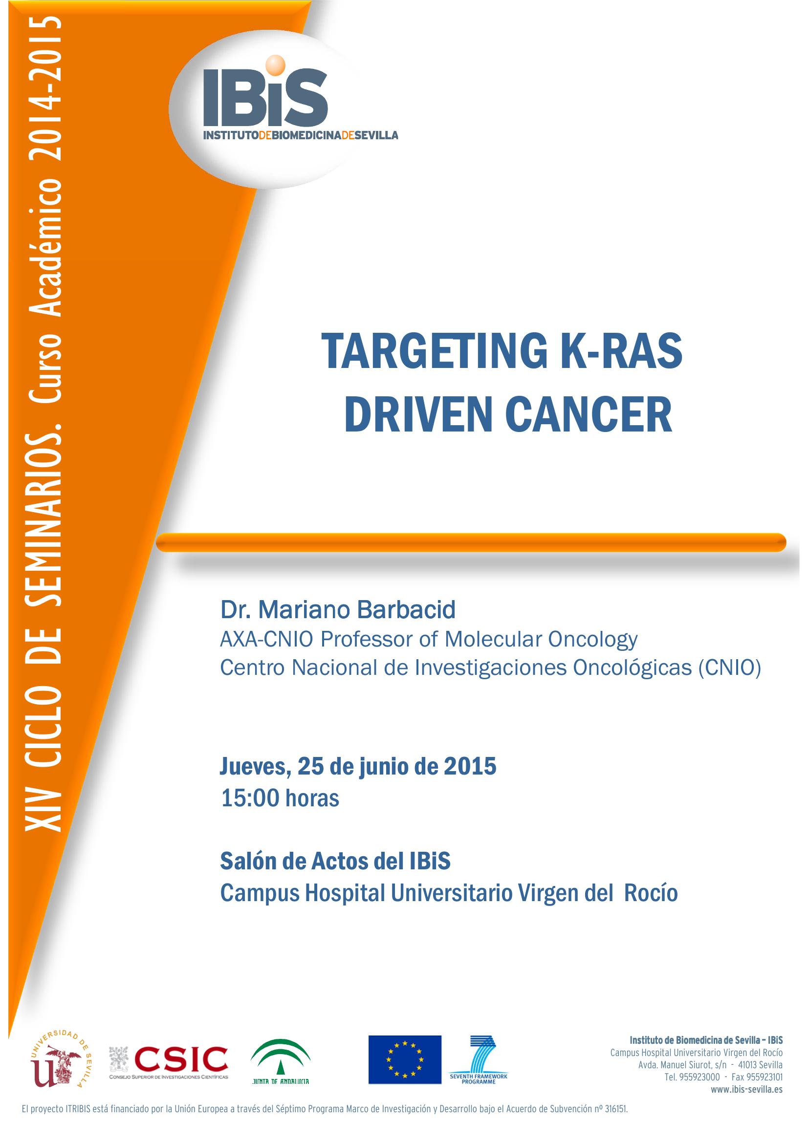 Poster: TARGETING K-RAS  DRIVEN CANCER