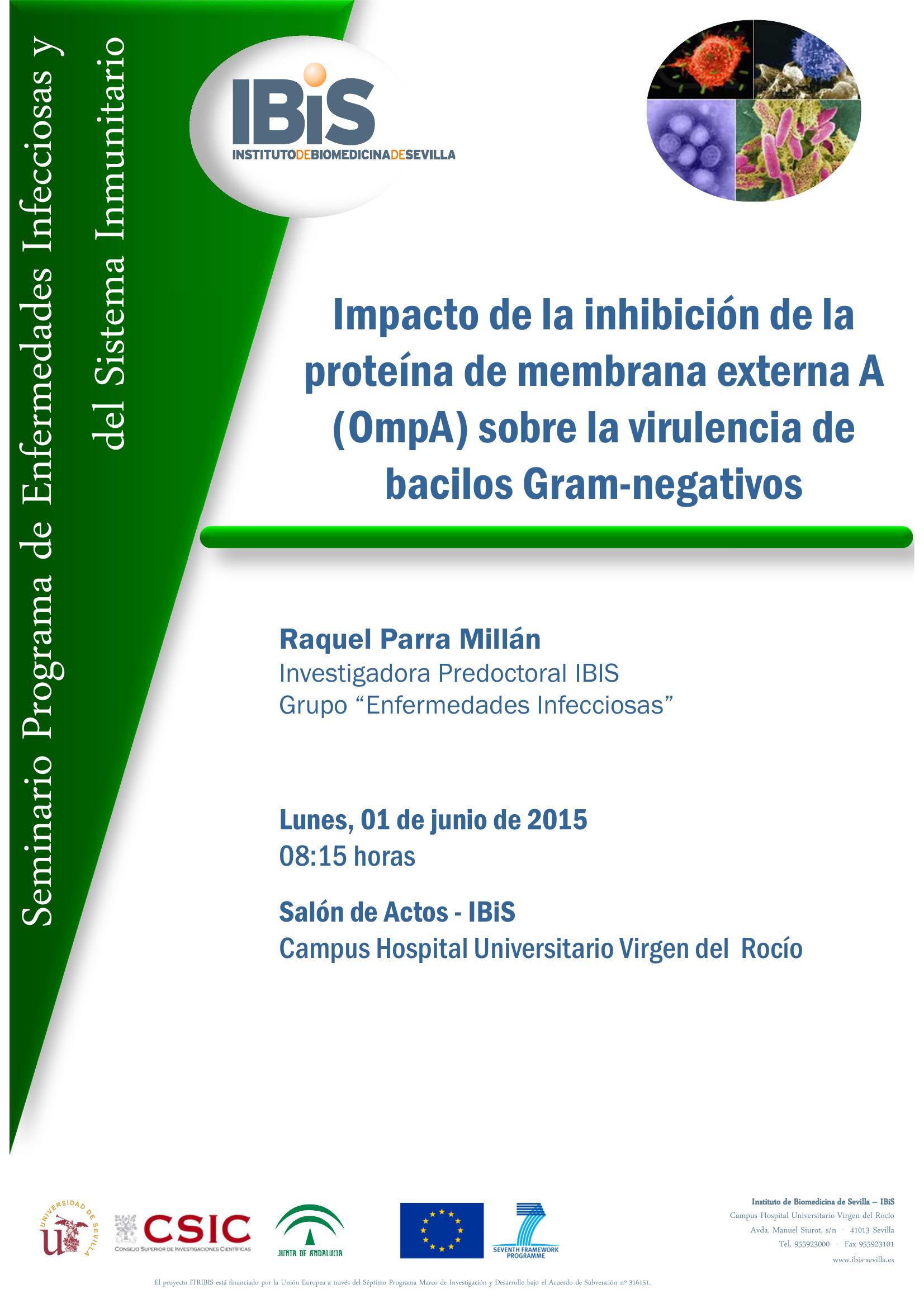 Poster: Impacto de la inhibición de la proteína de membrana externa A (OmpA) sobre la virulencia de bacilos Gram-negativos