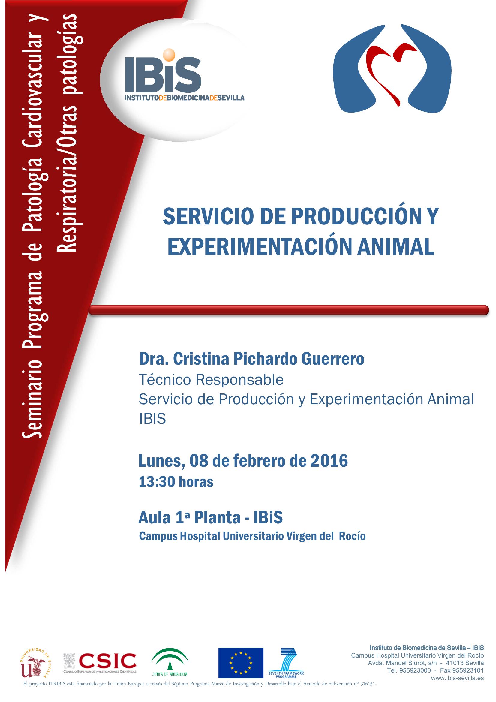 Poster: SERVICIO DE PRODUCCIÓN Y EXPERIMENTACIÓN ANIMAL