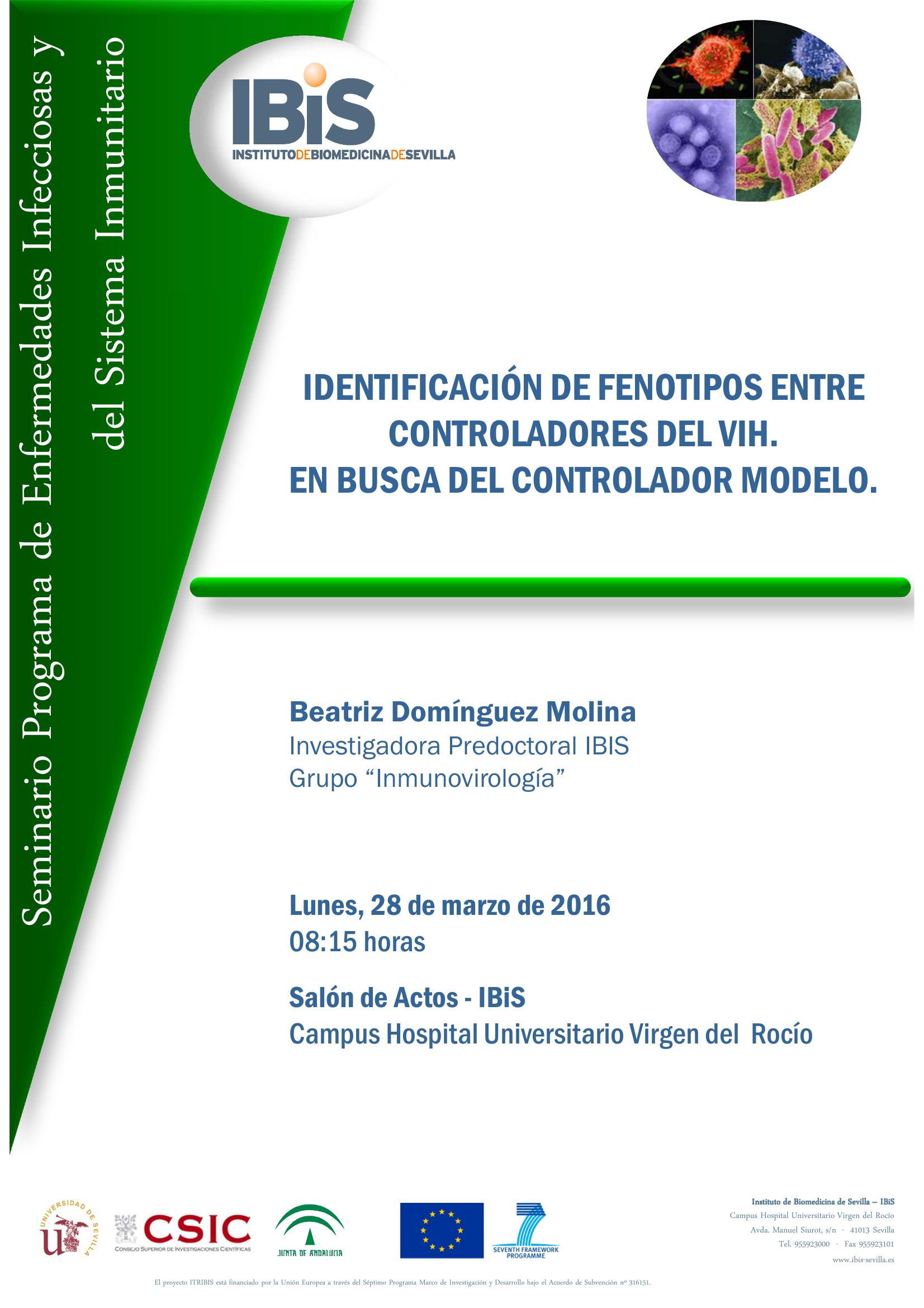 Poster: IDENTIFICACIÓN DE FENOTIPOS ENTRE CONTROLADORES DEL VIH.  BUSCANDO EL MODELO CORRECTO DE CURA FUNCIONAL