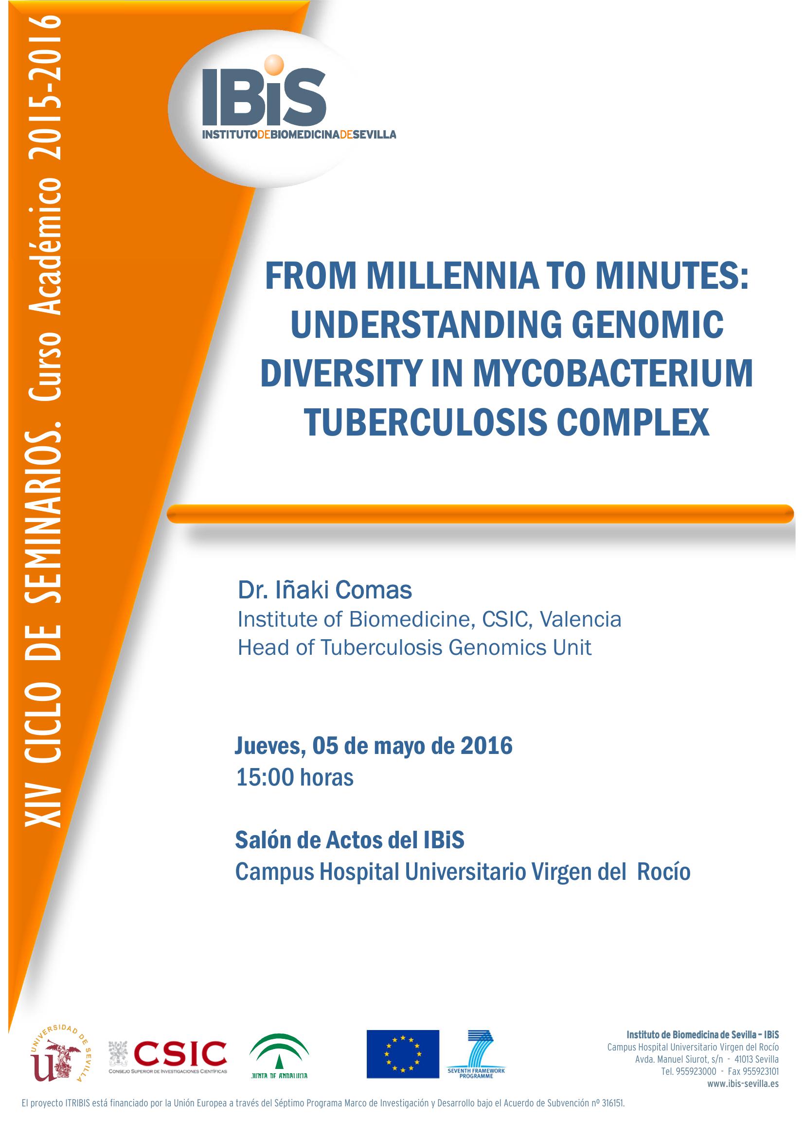 Poster: FROM MILLENNIA TO MINUTES: UNDERSTANDING GENOMIC DIVERSITY IN MYCOBACTERIUM TUBERCULOSIS COMPLEX
