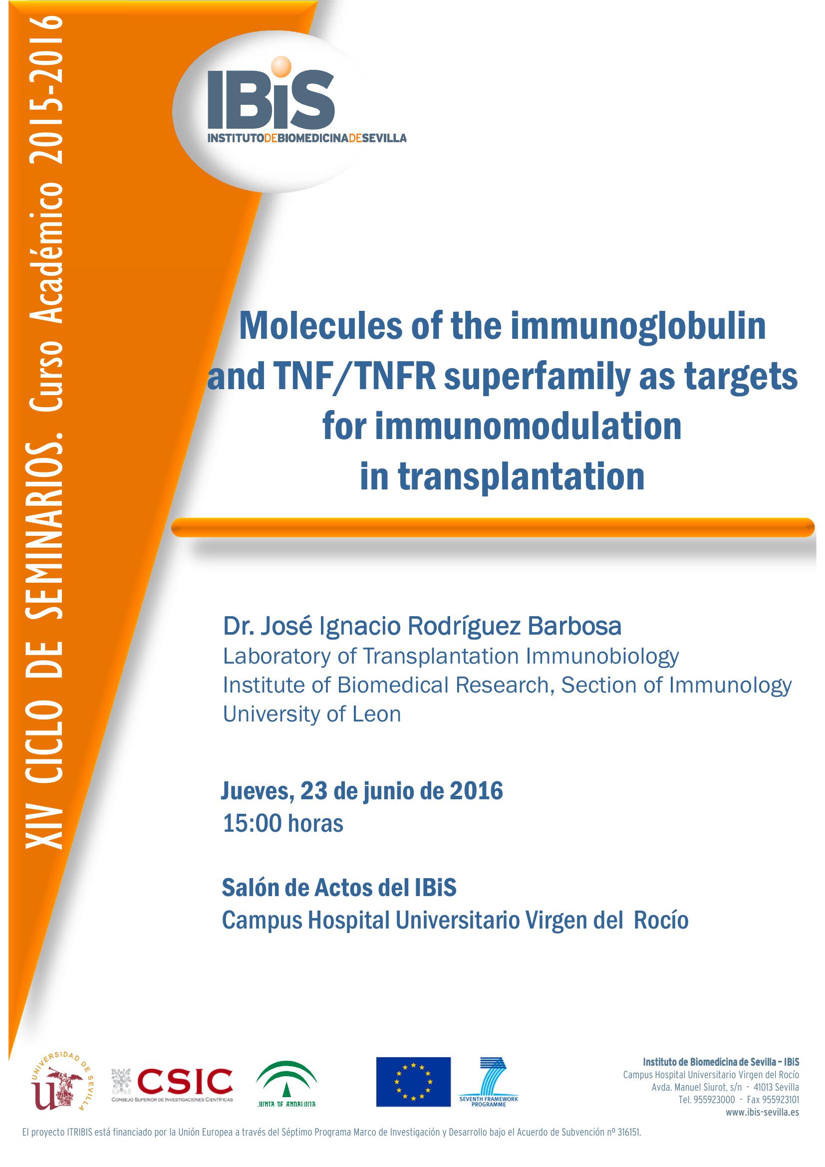 Poster: Molecules of the immunoglobulin  and TNF/TNFR superfamily as targets  for immunomodulation  in transplantation