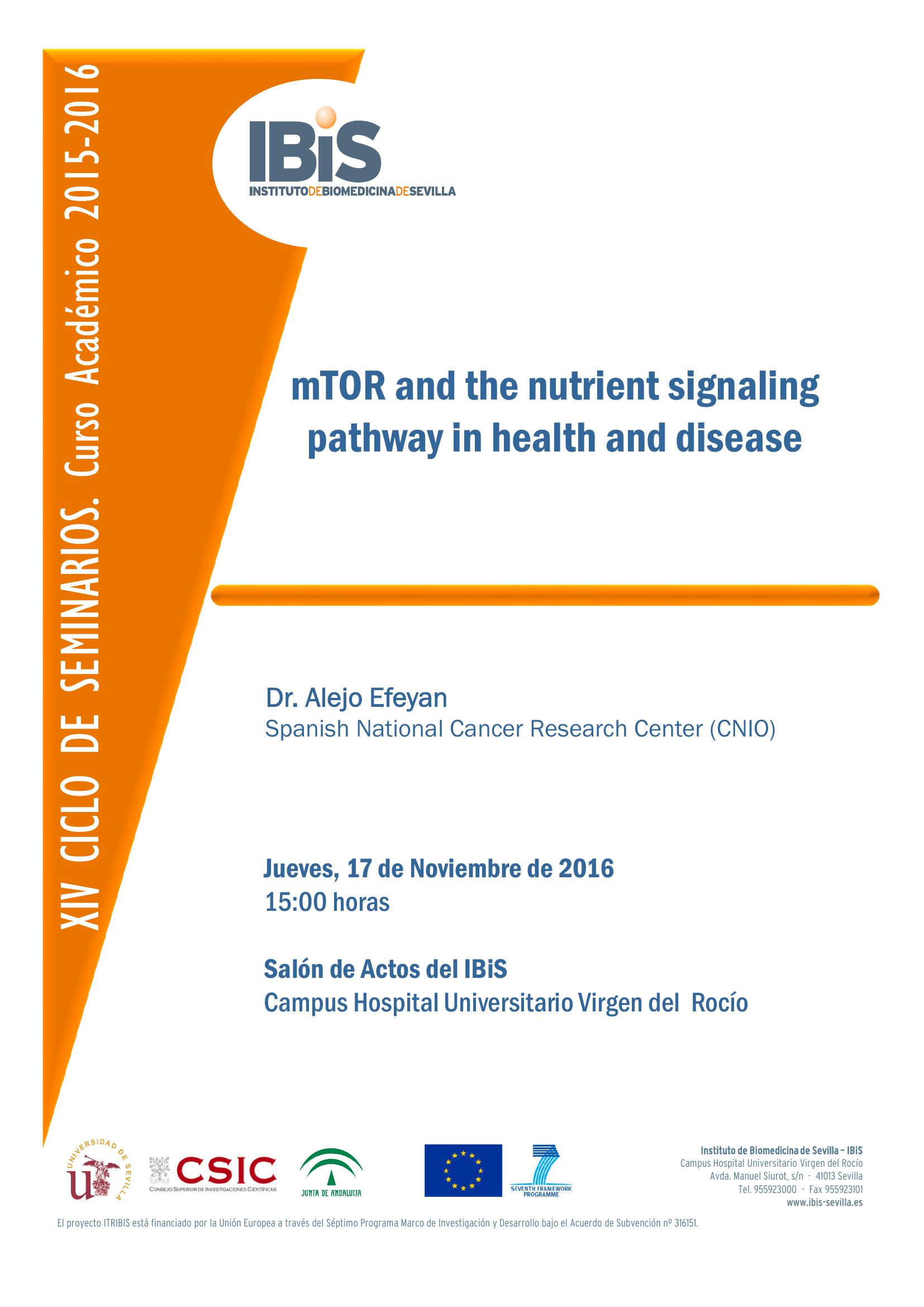 Poster: mTOR and the nutrient signaling pathway in health and disease
