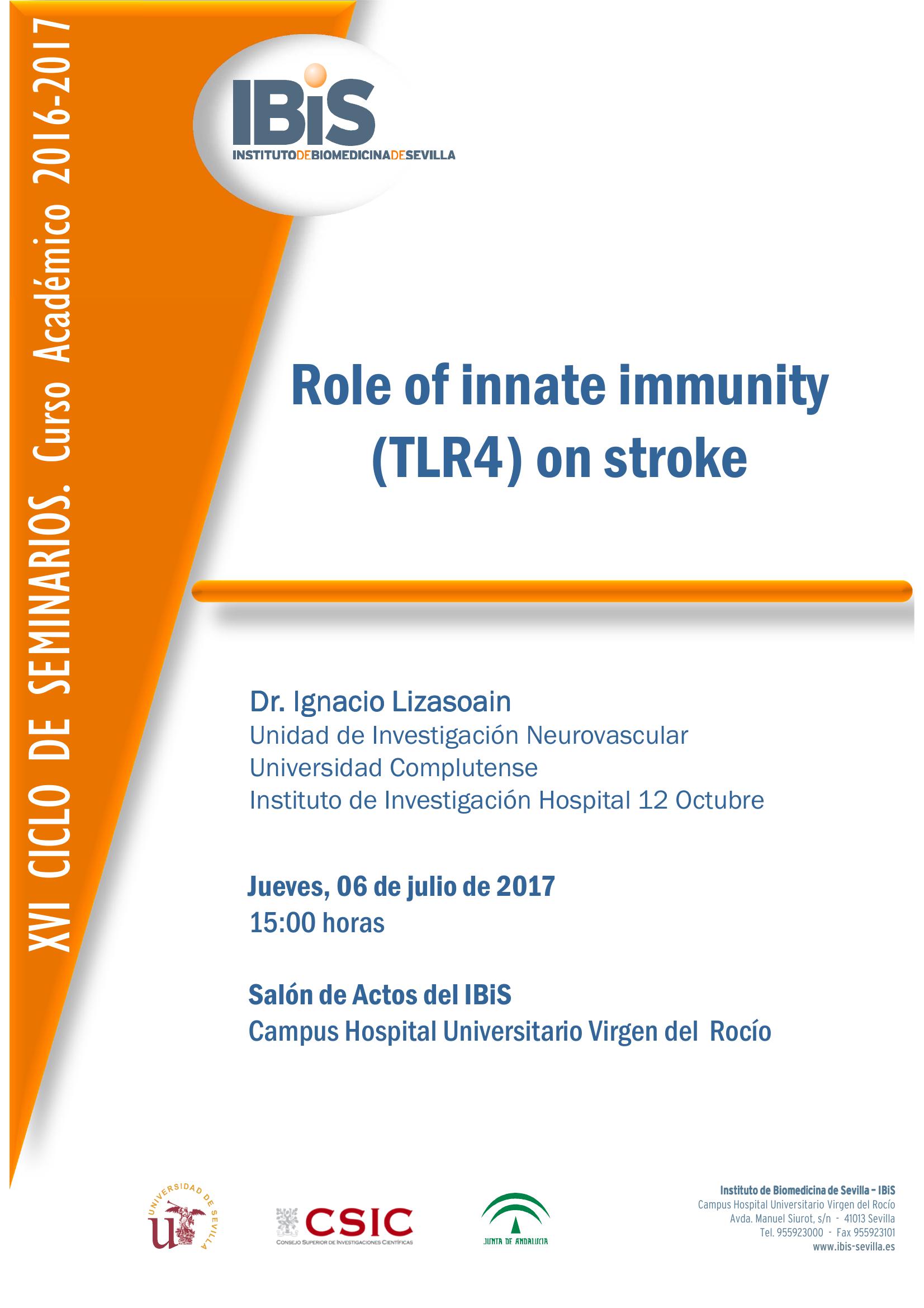 Poster: Role of innate immunity (TLR4) on stroke