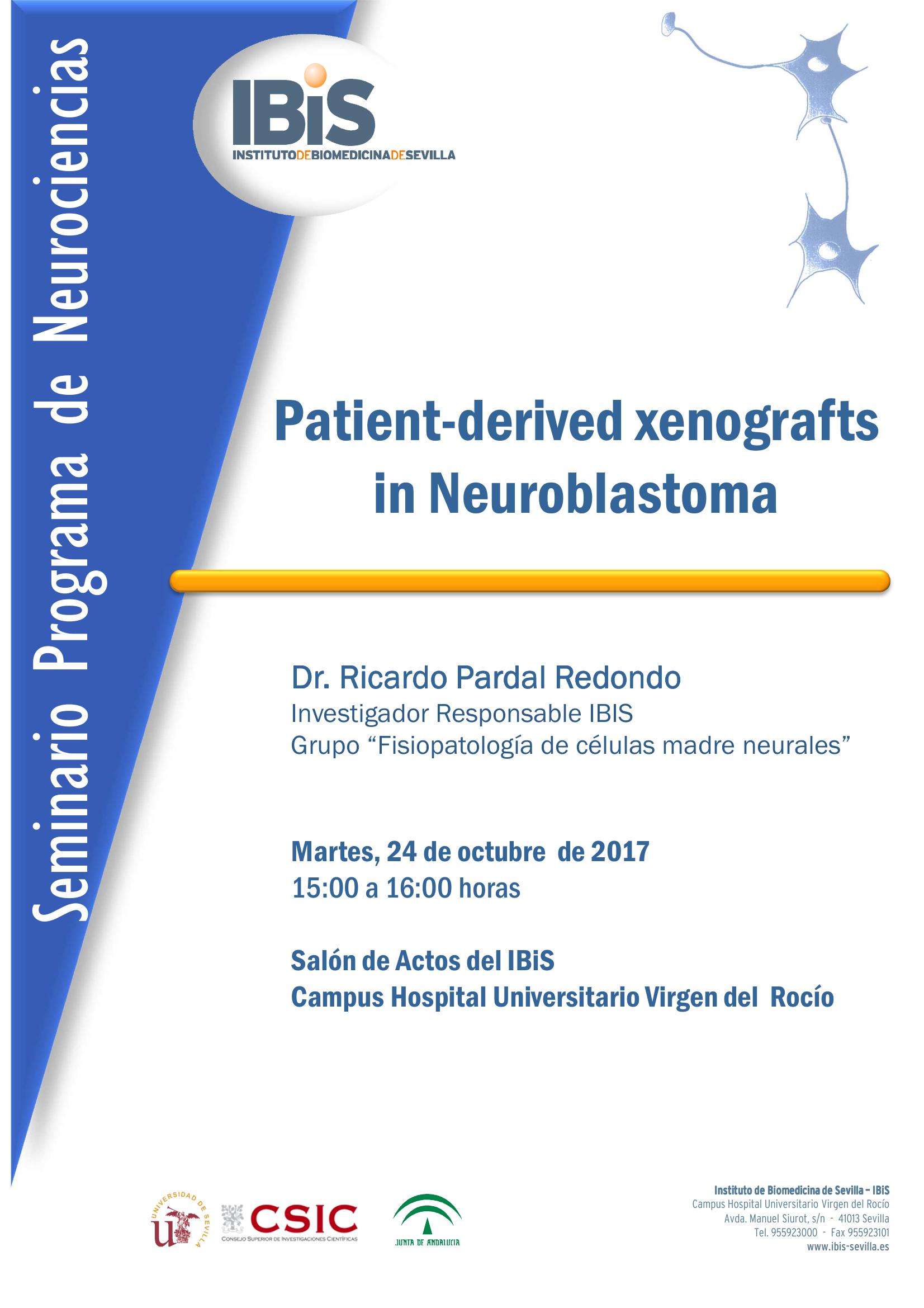 Poster: Patient-derived xenografts in Neuroblastoma
