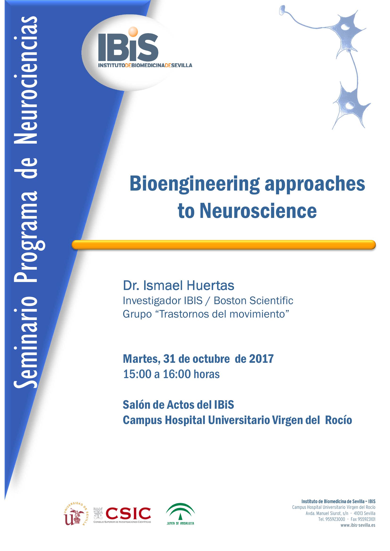 Poster: Bioengineering approaches  to Neuroscience