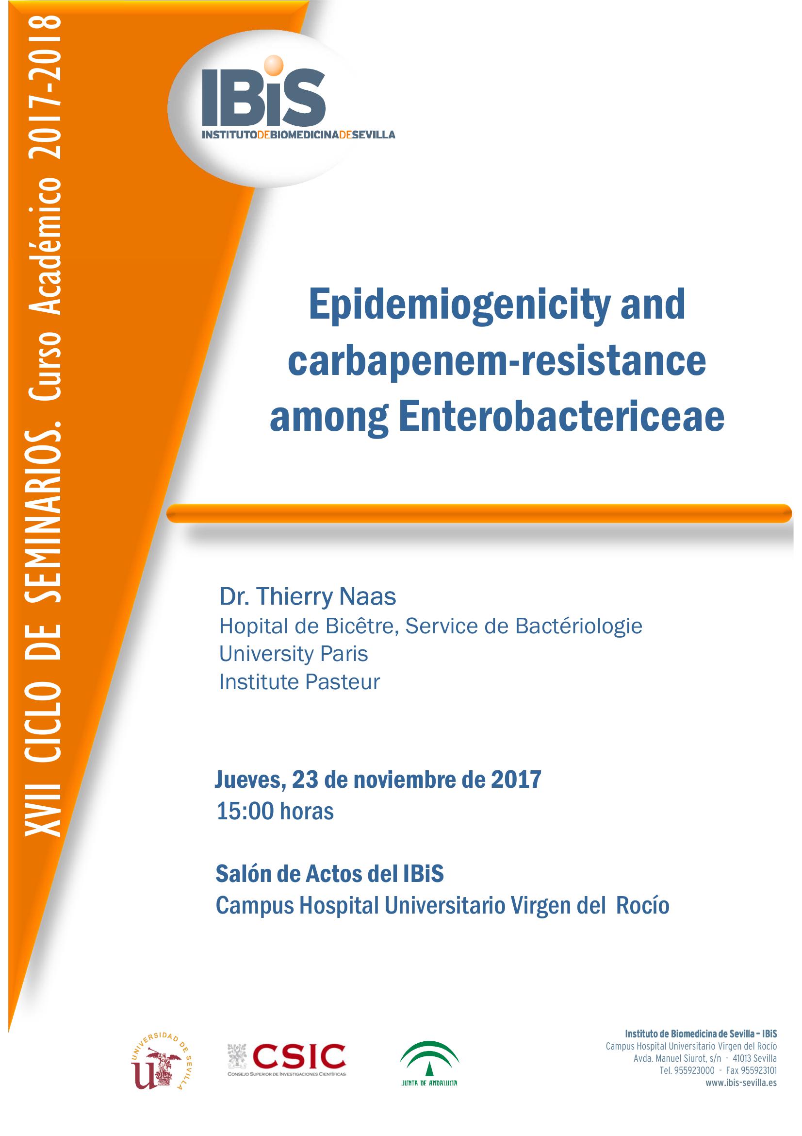 Poster: Epidemiogenicity and carbapenem-resistance among Enterobactericeae