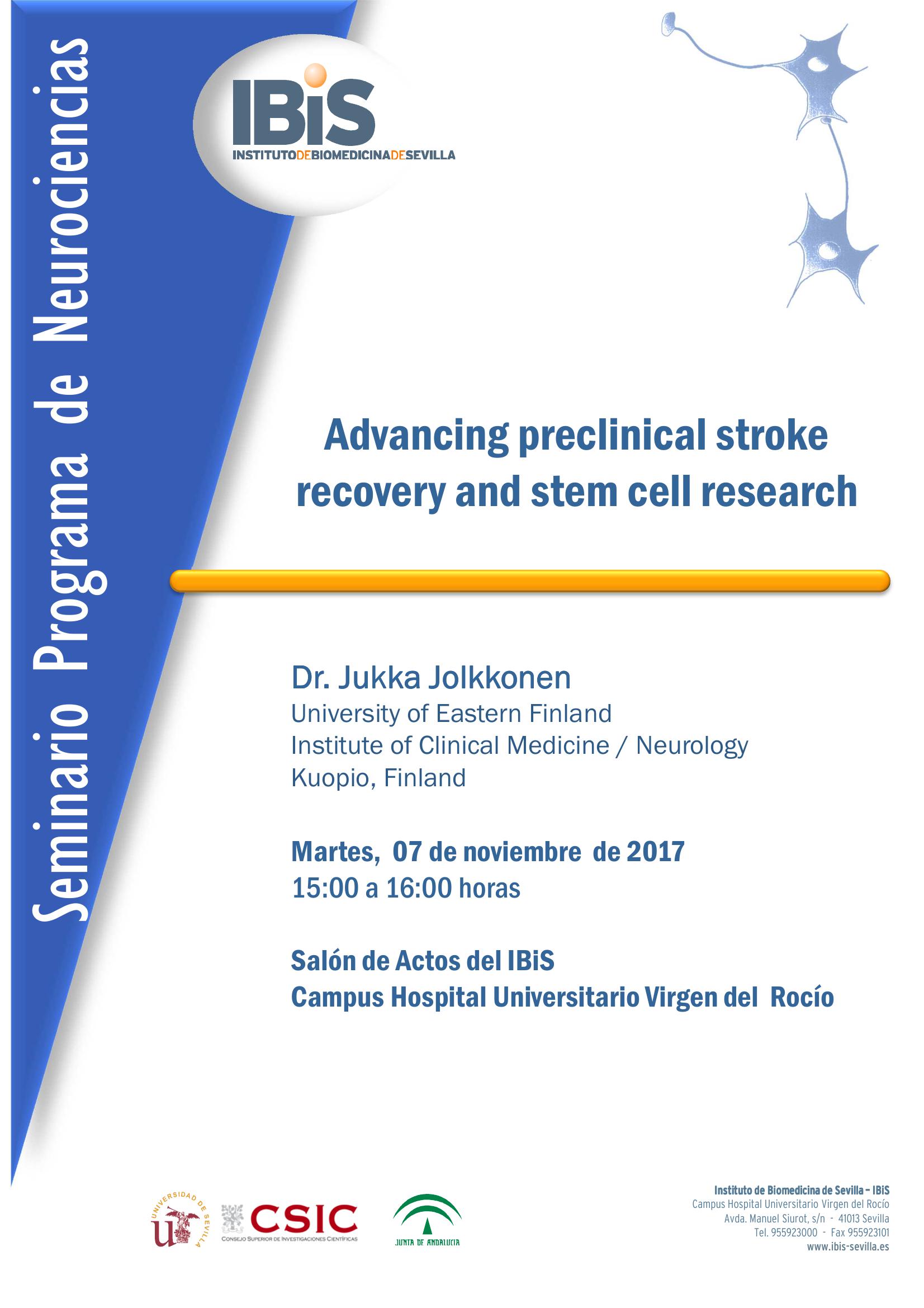 Poster: Advancing preclinical stroke recovery and stem cell research