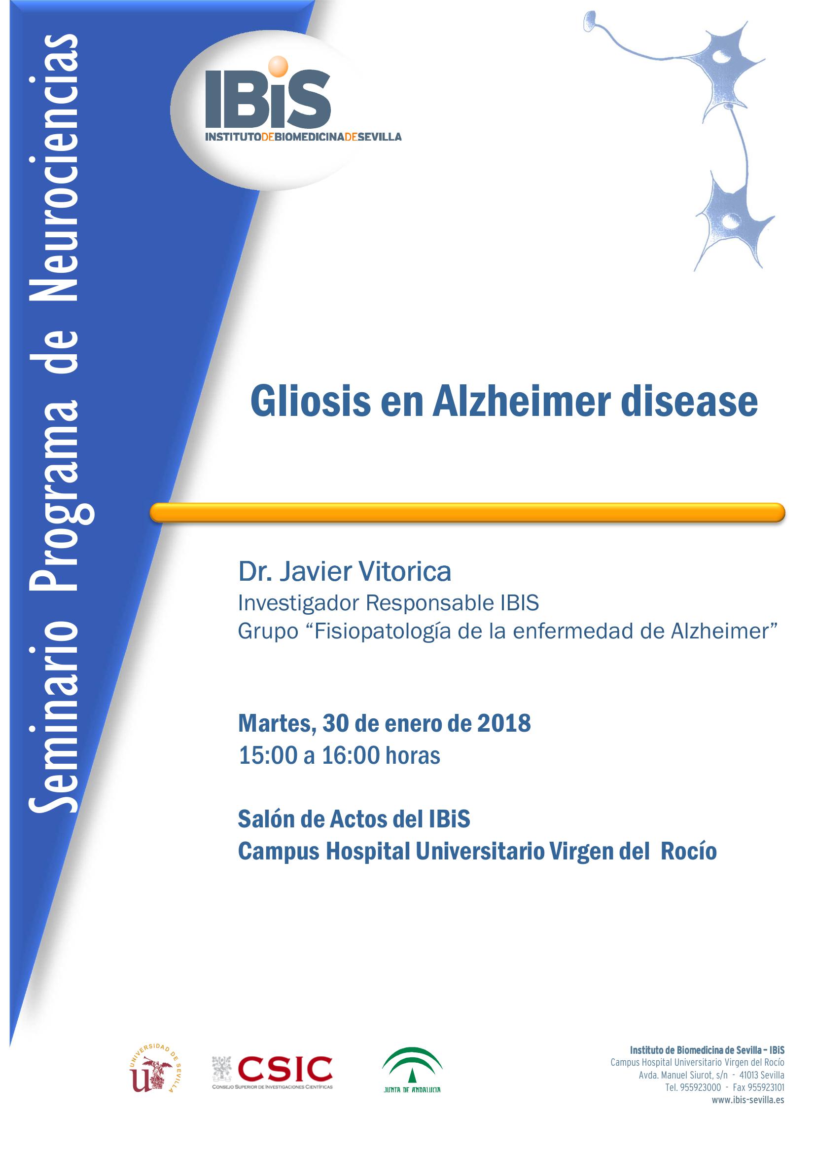 Poster: Gliosis en Alzheimer disease