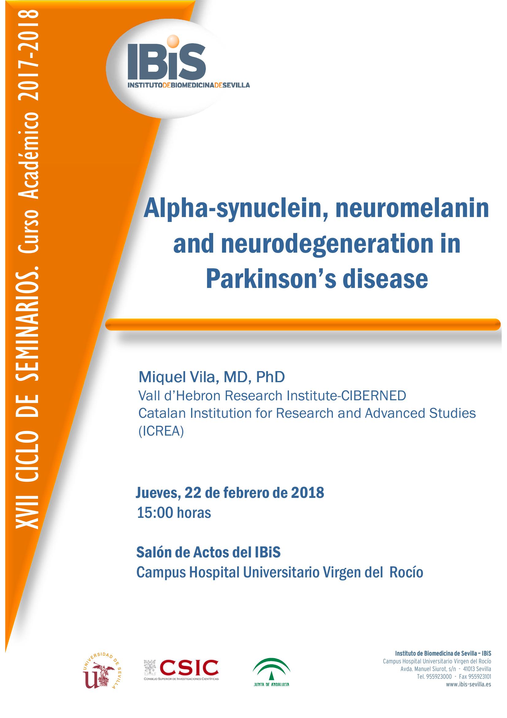 Poster: Alpha-synuclein, neuromelanin and neurodegeneration in Parkinson’s disease
