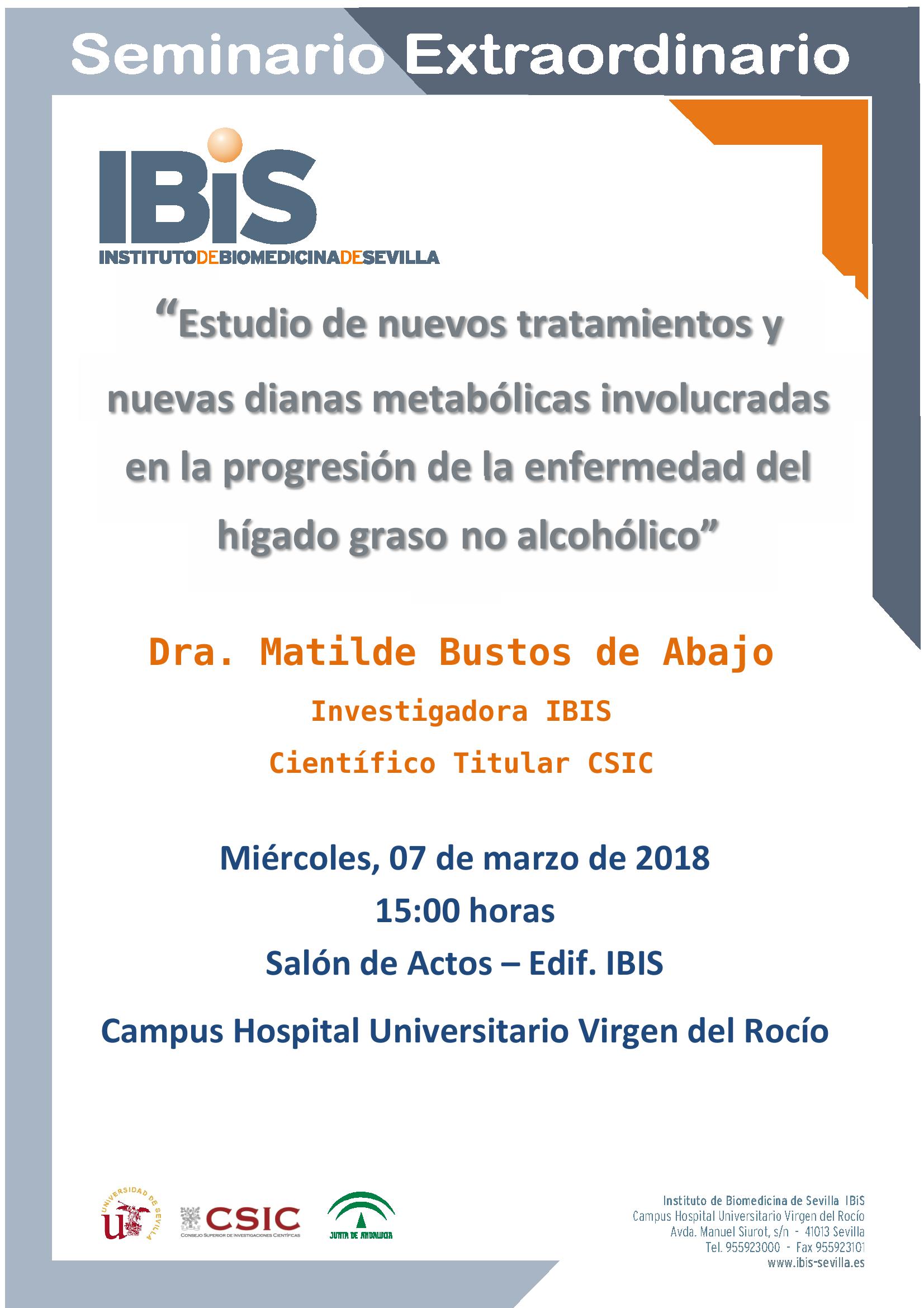 Poster: Estudio de nuevos tratamientos y nuevas dianas metabólicas involucradas en la progresión de la enfermedad del hígado graso no alcohólico