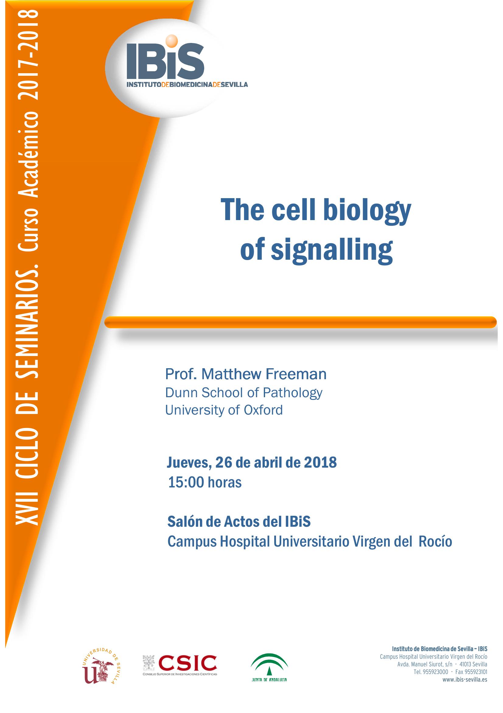 Poster: The cell biology  of signalling
