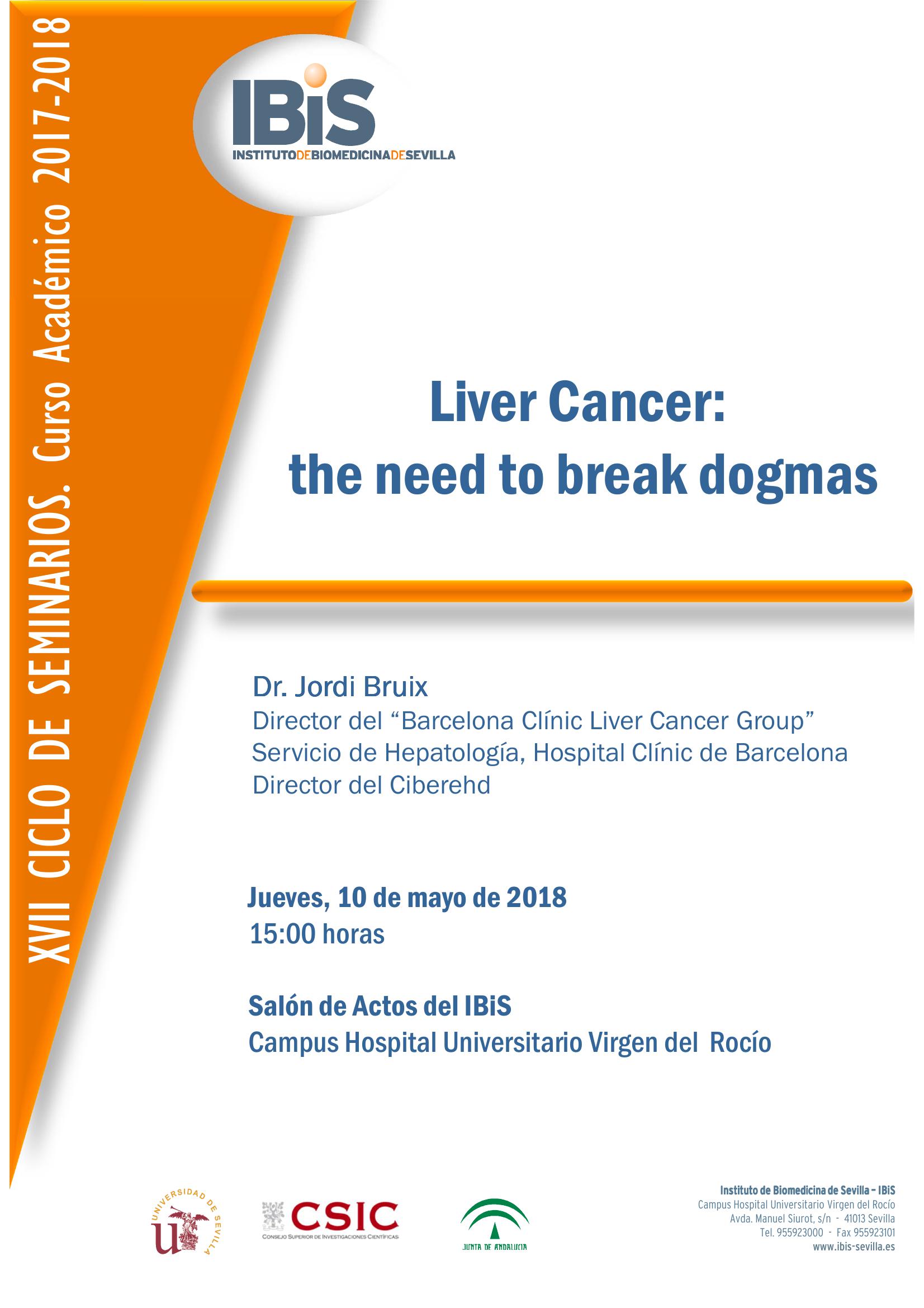 Poster: Liver Cancer:  the need to break dogmas