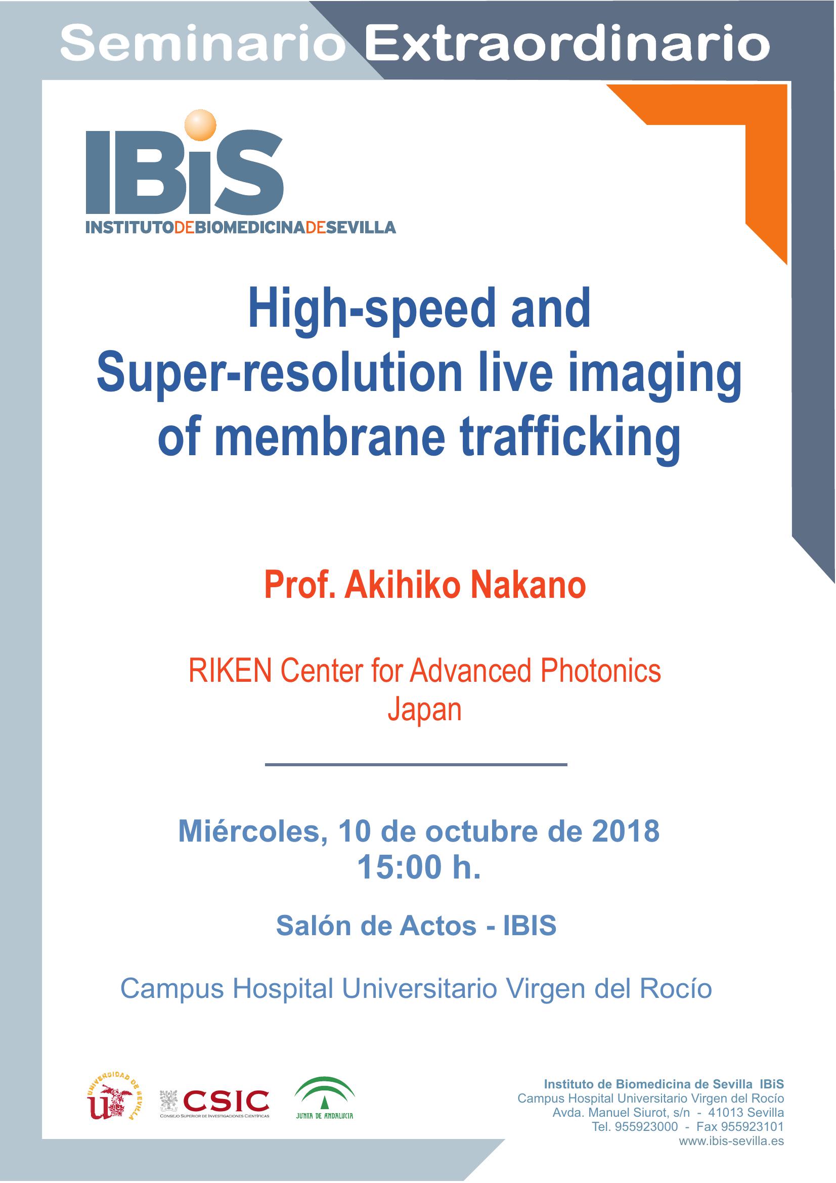 Poster: High-speed and Super-resolution live imaging of membrane trafficking