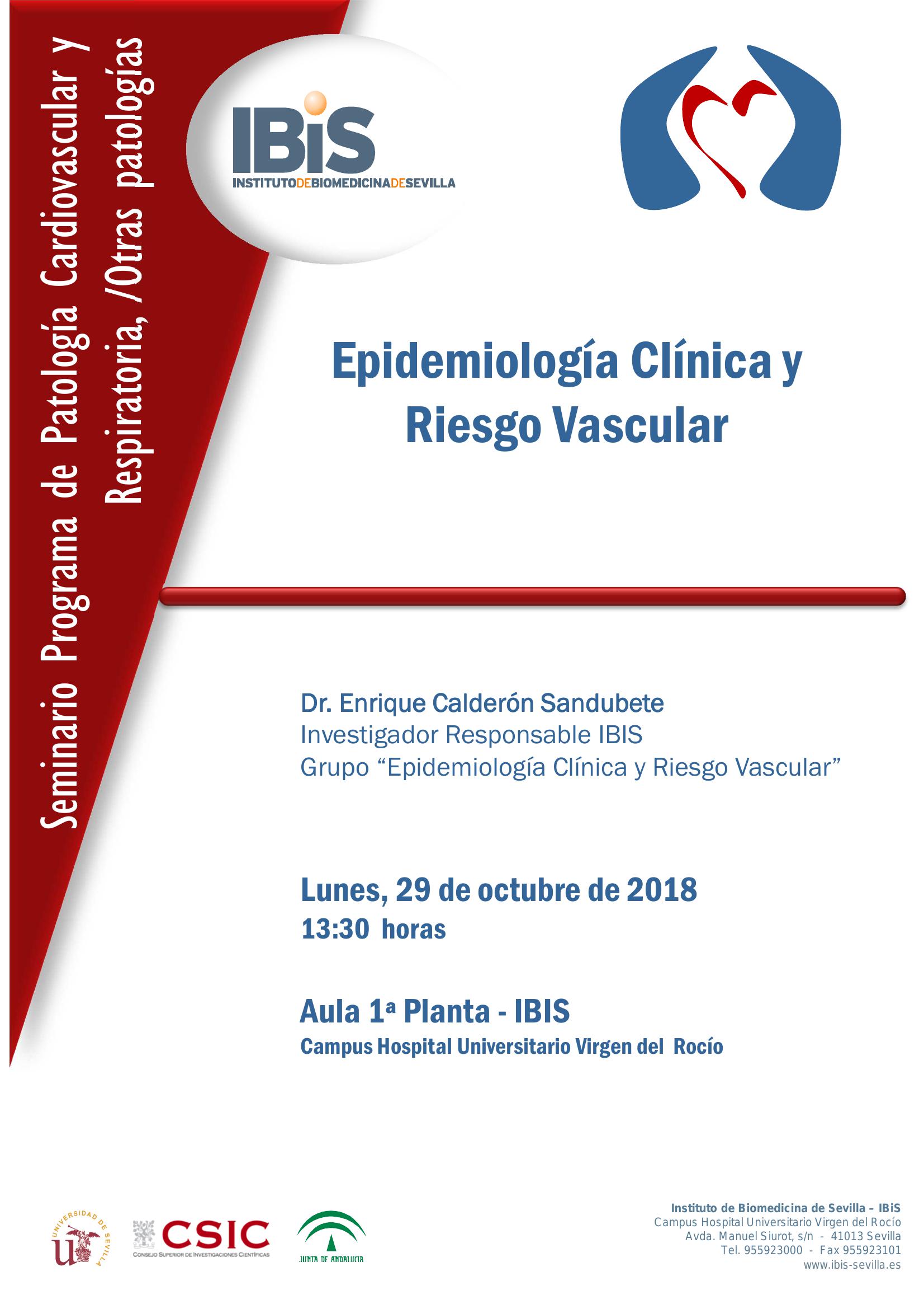 Poster: Epidemiología Clínica y Riesgo Vascular