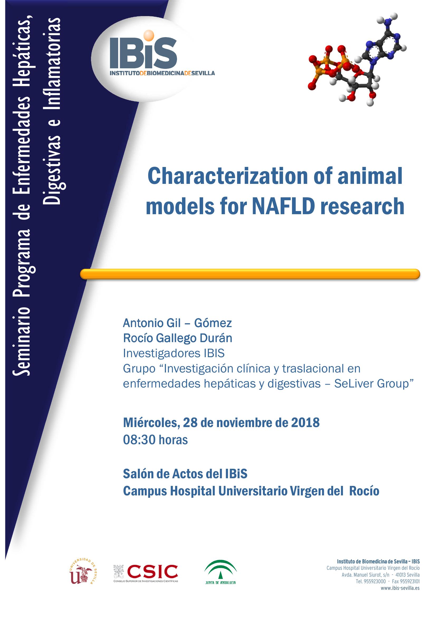 Poster: Characterization of animal models for NAFLD research