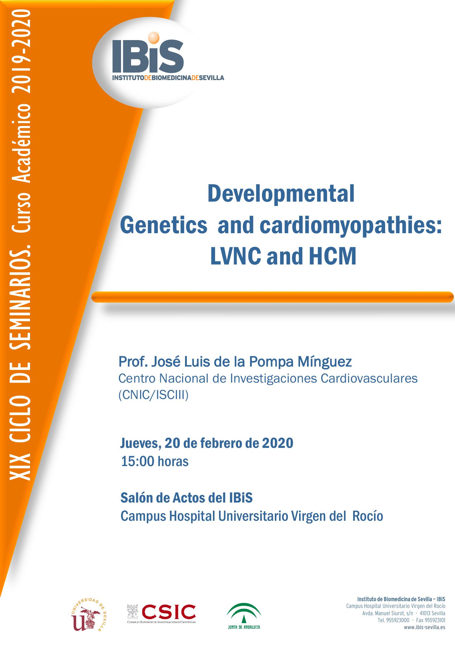 Poster: Developmental  Genetics  and cardiomyopathies:  LVNC and HCM