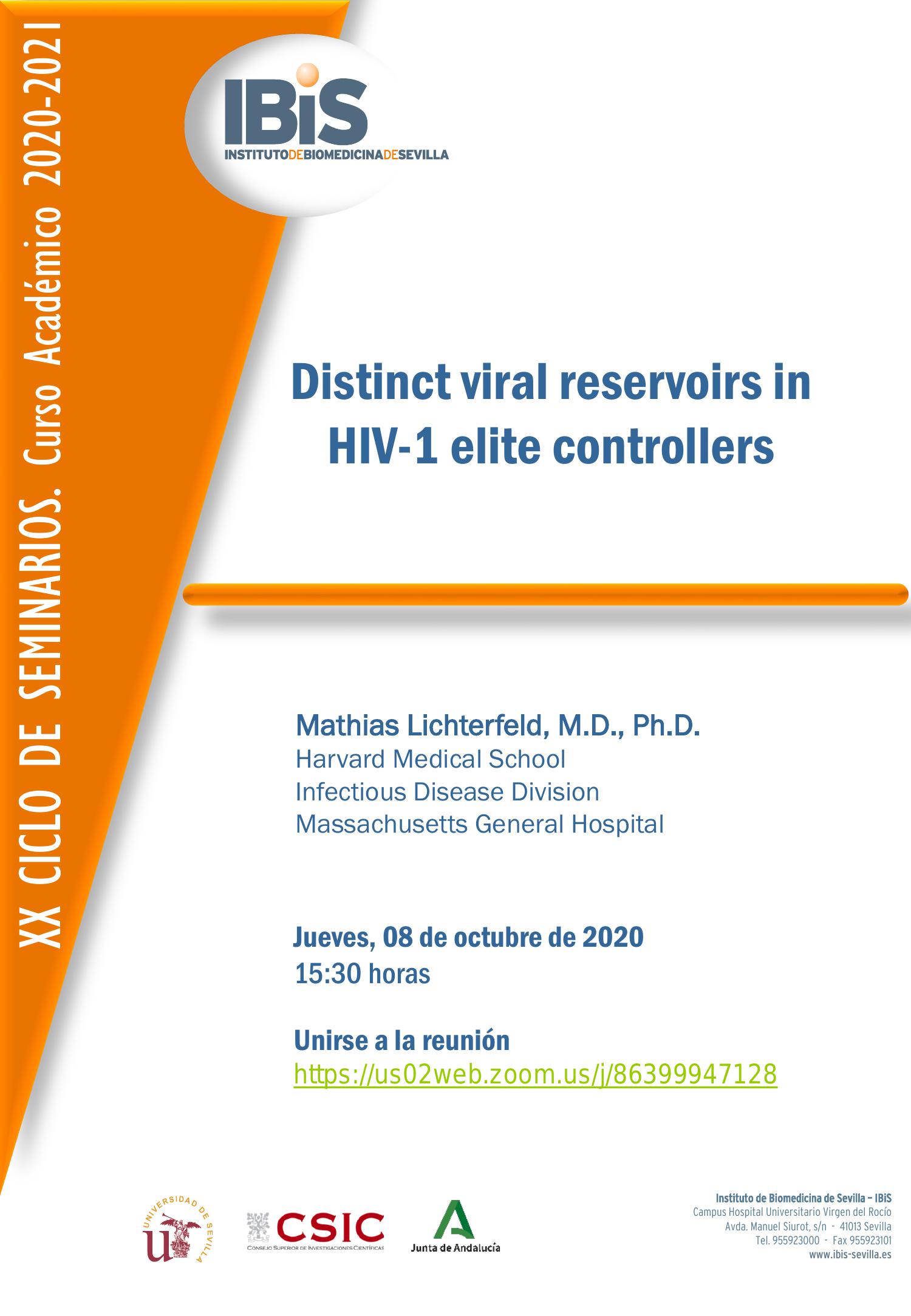 Poster: Distinct viral reservoirs in  HIV-1 elite controllers
