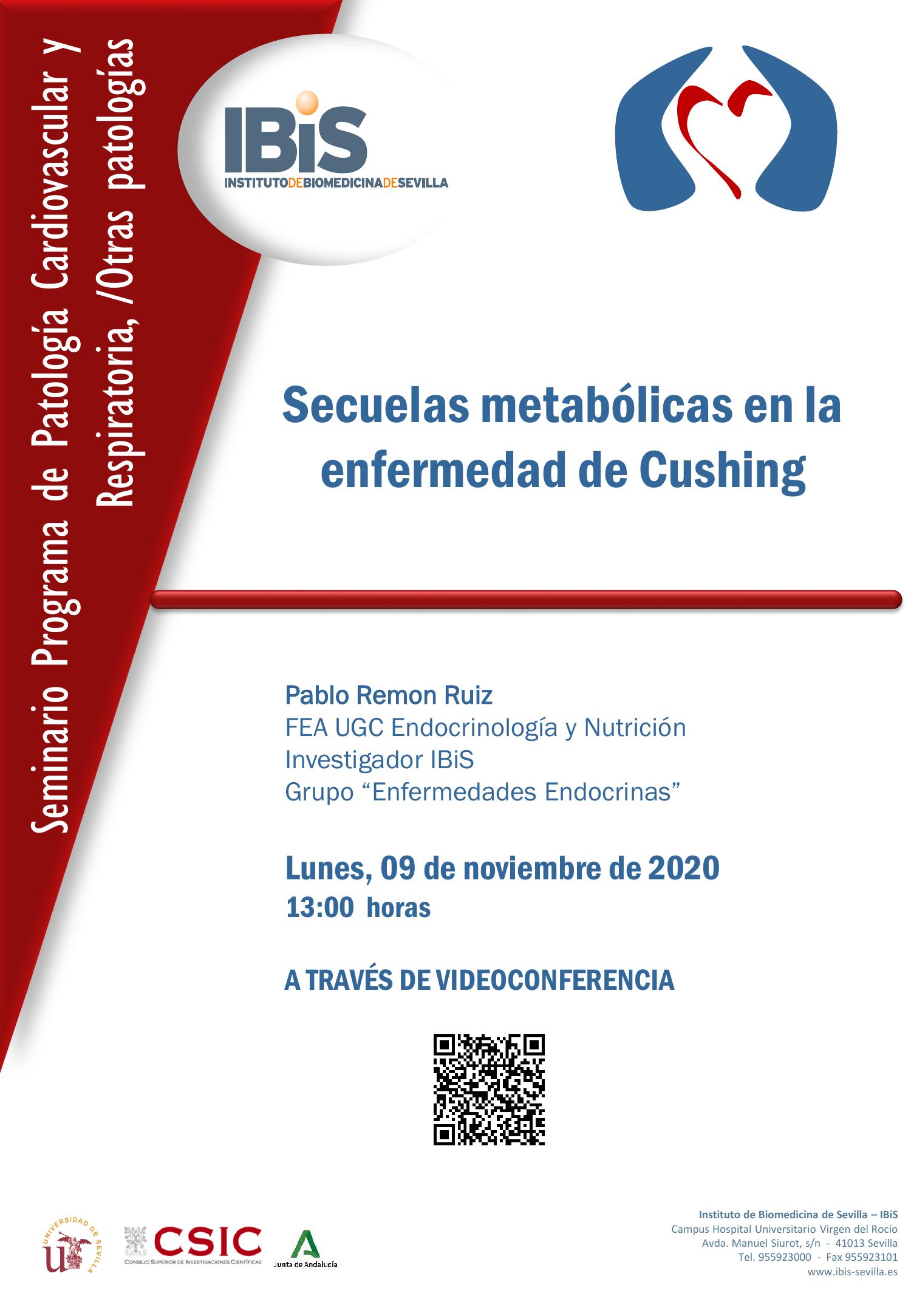 Poster: Secuelas metabólicas en la  enfermedad de Cushing