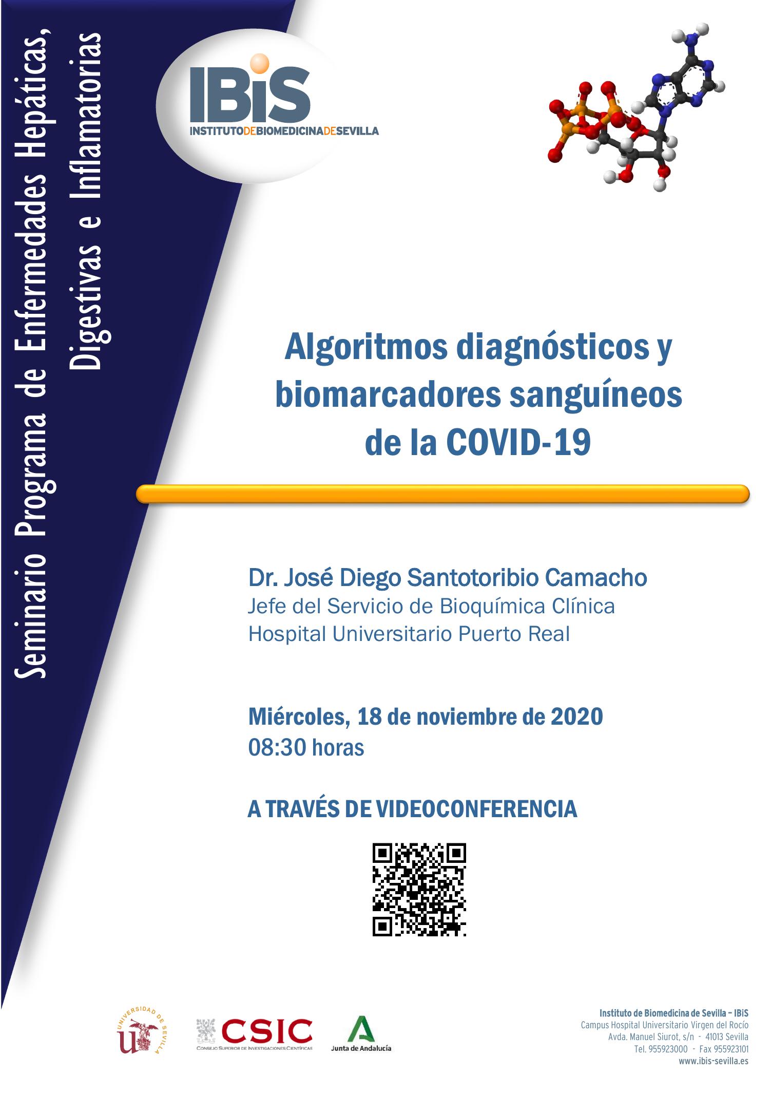 Poster: Algoritmos diagnósticos y biomarcadores sanguíneos  de la COVID-19