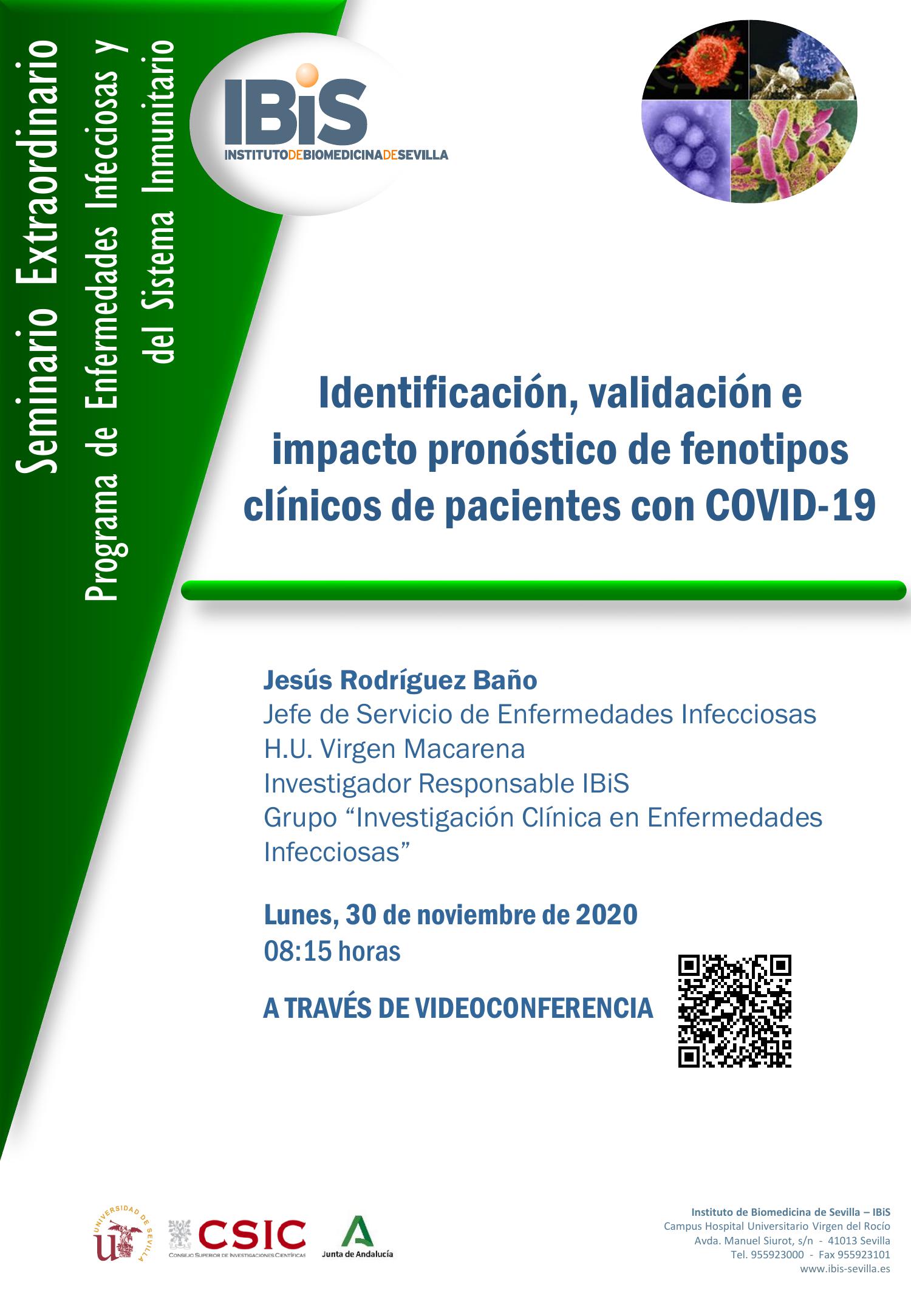 Poster: Identificación, validación e impacto pronóstico de fenotipos clínicos de pacientes con COVID-19