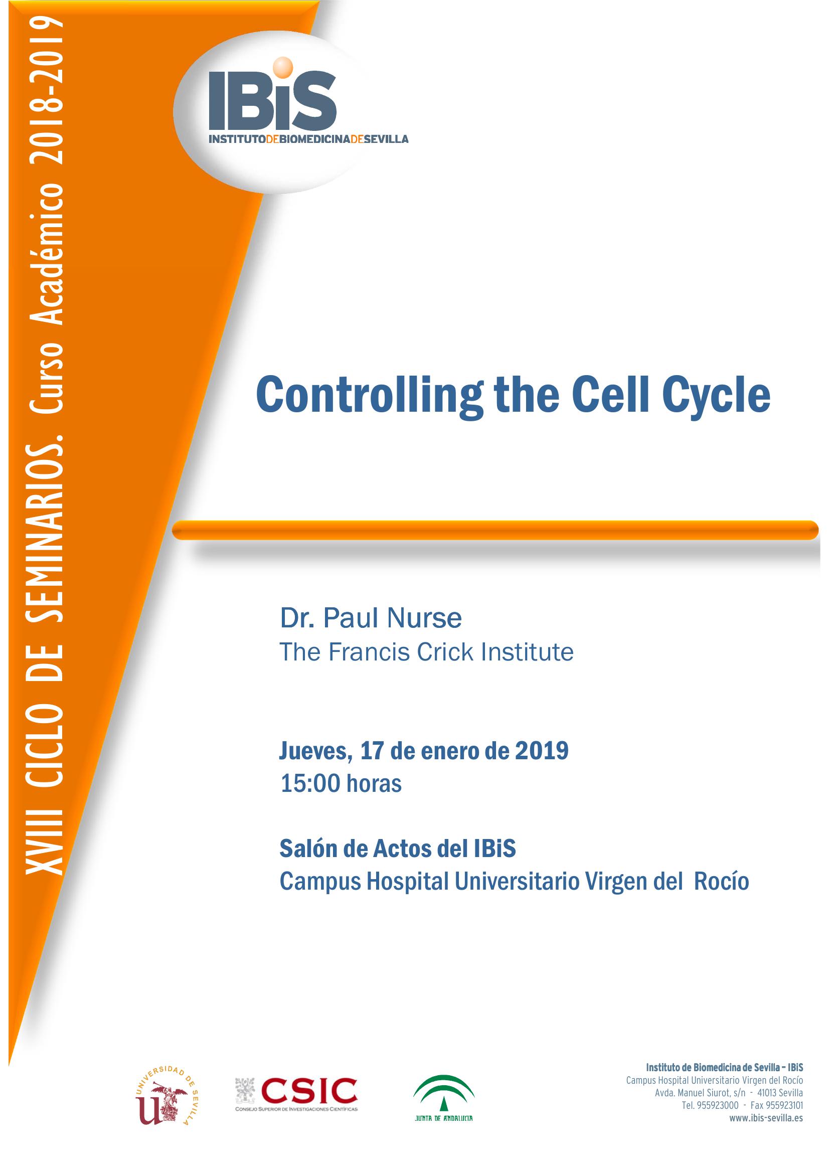 Poster: Controlling the Cell Cycle