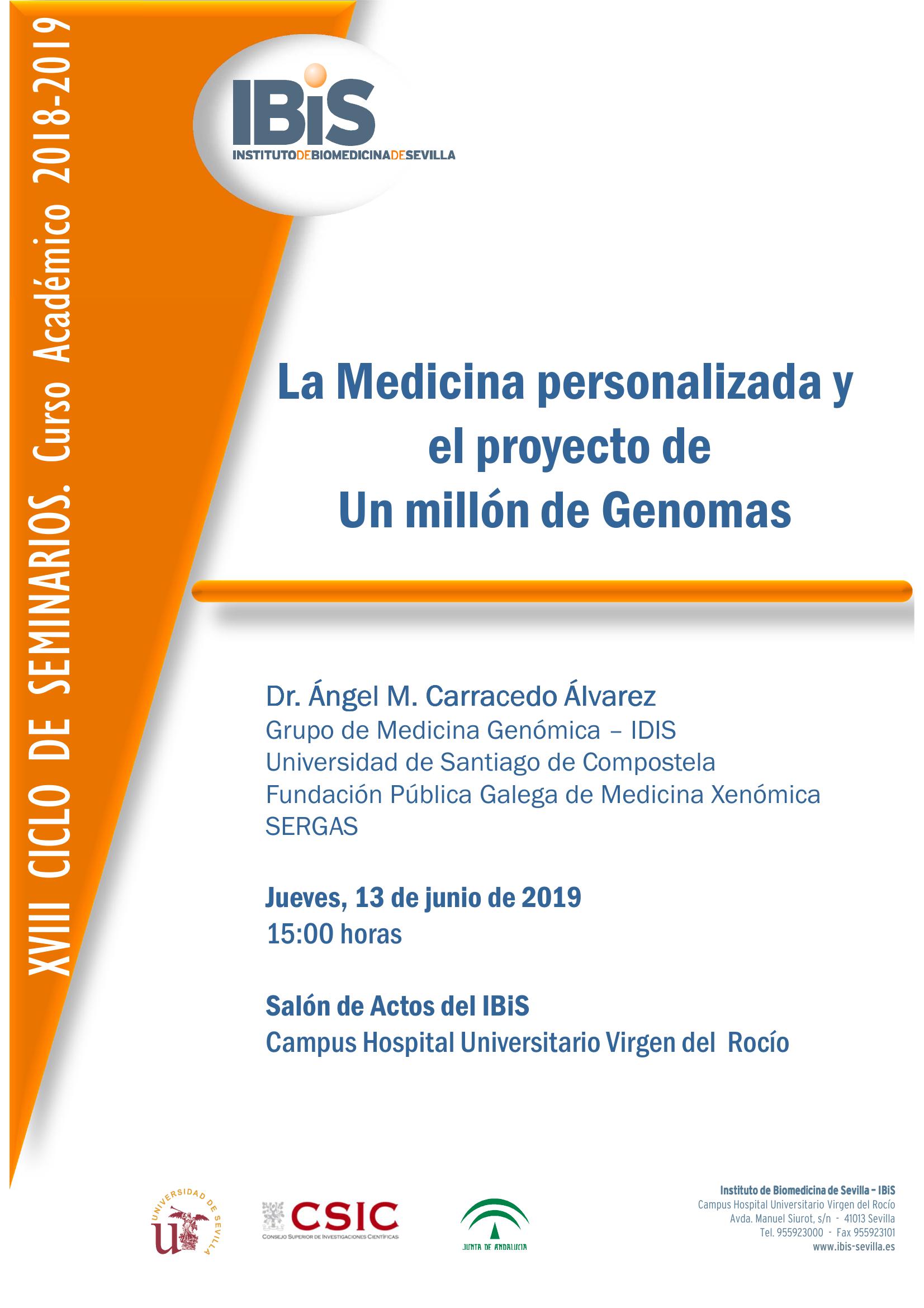 Poster: La Medicina personalizada y el proyecto de Un millón de Genomas