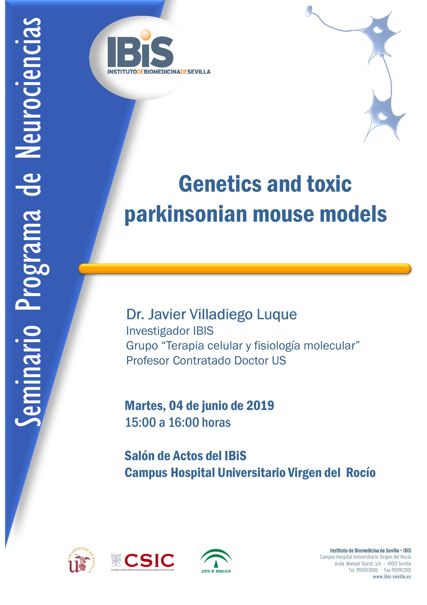 Poster: Genetics and toxic parkinsonian mouse models