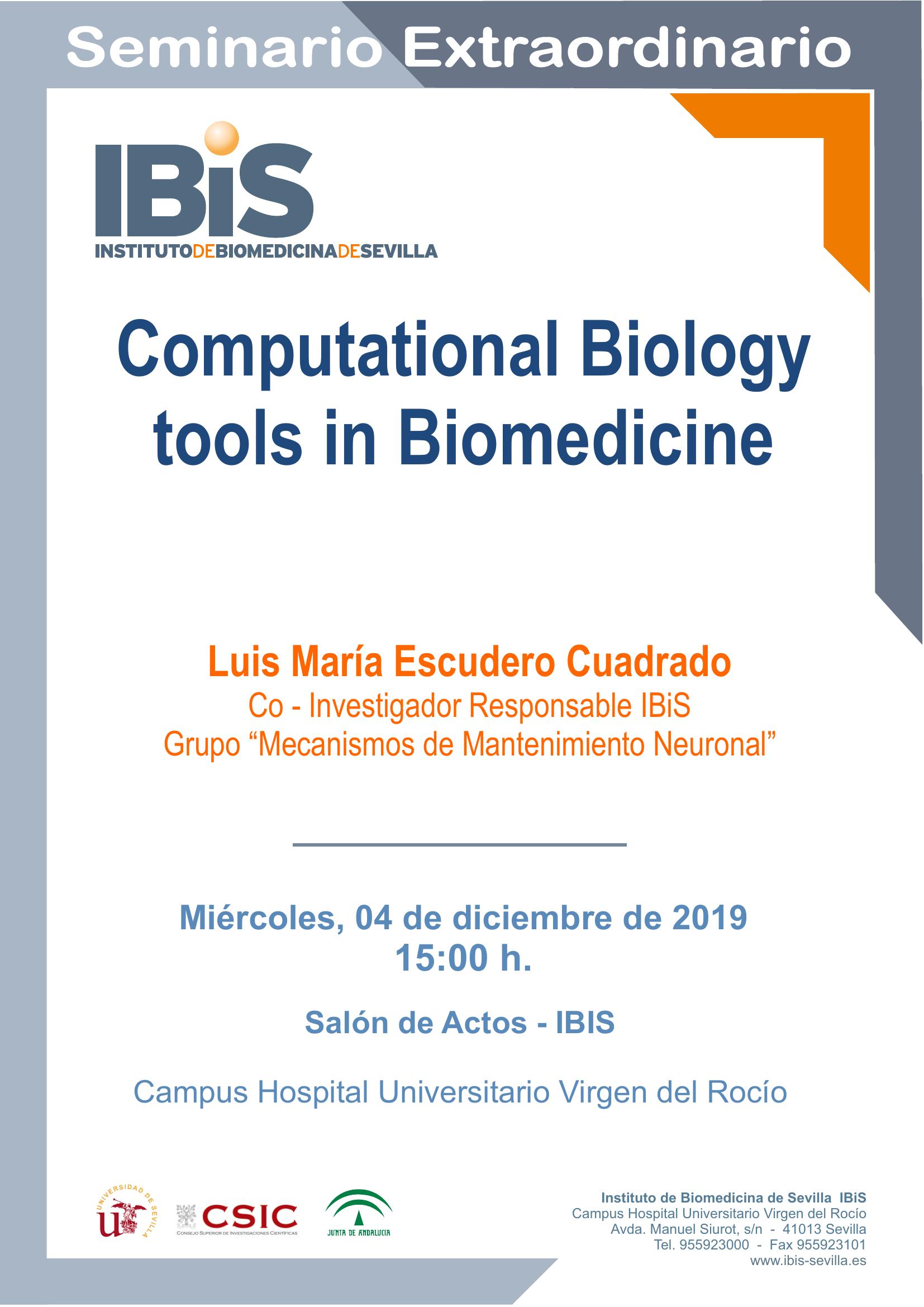 Poster: Computational Biology tools in Biomedicine