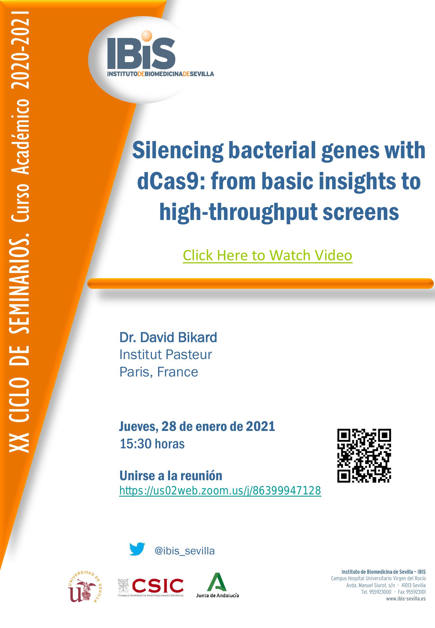 Poster: Silencing bacterial genes with dCas9: from basic insights to high-throughput screens