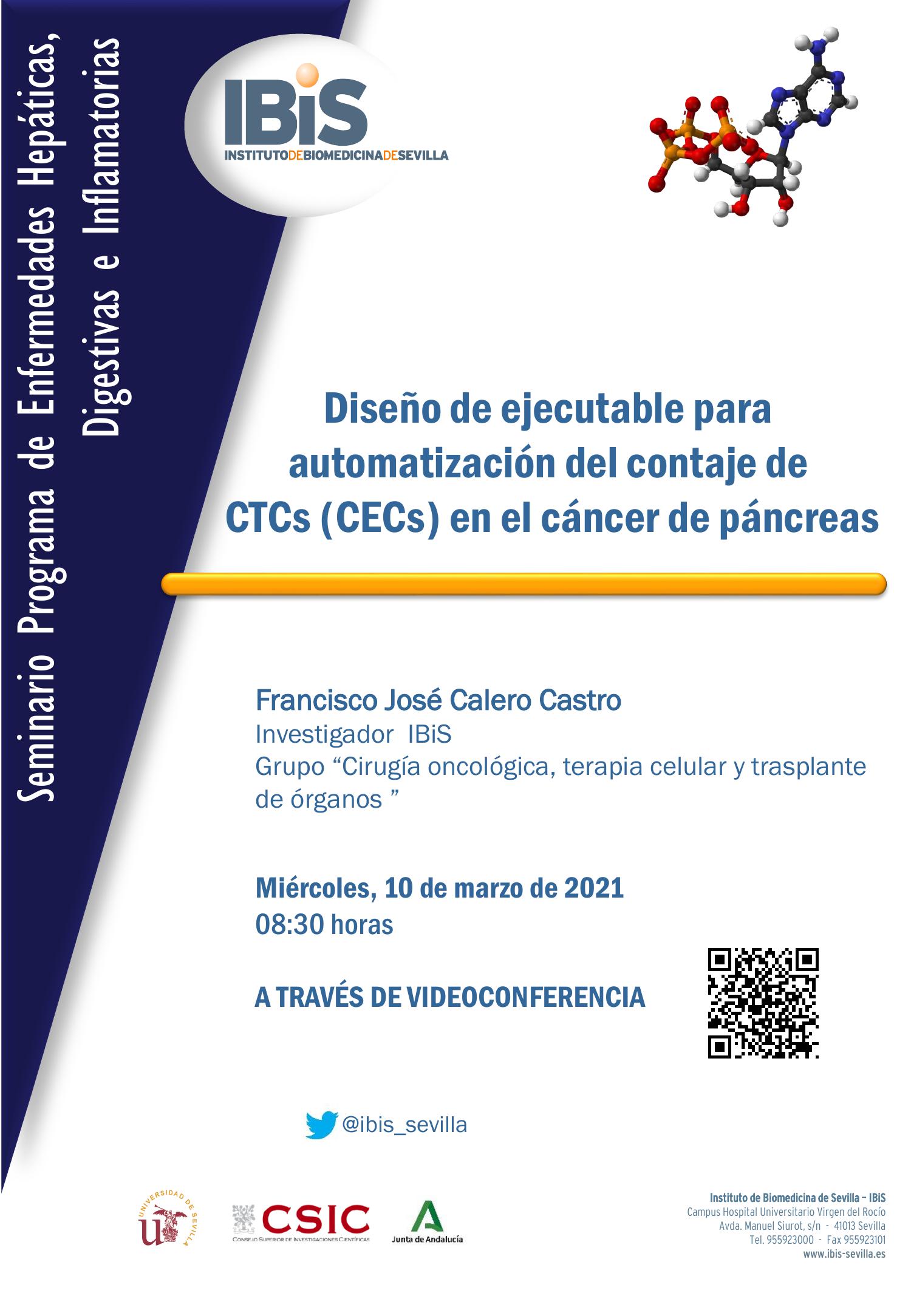 Poster: Diseño de ejecutable para automatización del contaje de  CTCs (CECs) en el cáncer de páncreas