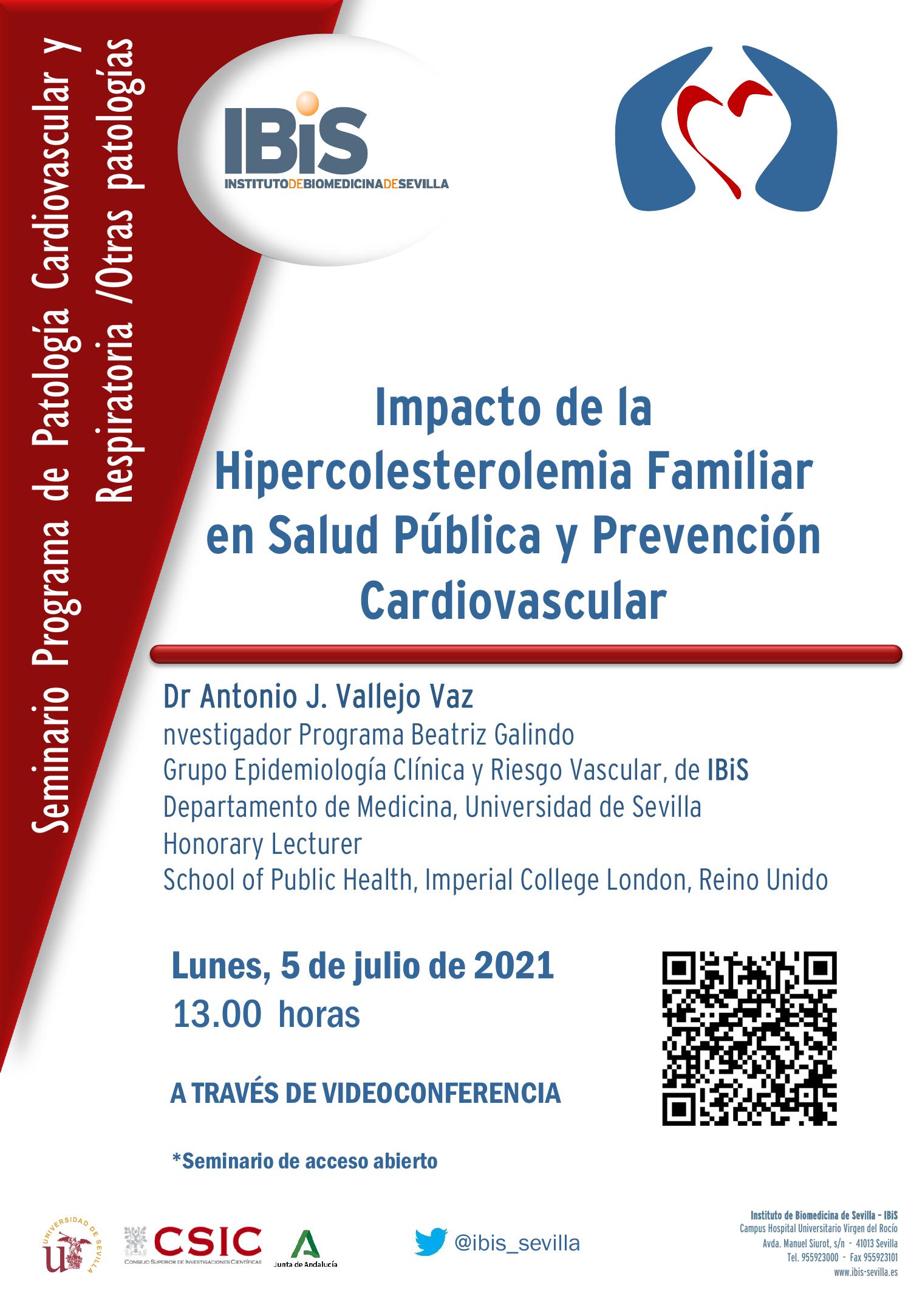 Poster: Impacto de la  Hipercolesterolemia Familiar en Salud Pública y Prevención Cardiovascular